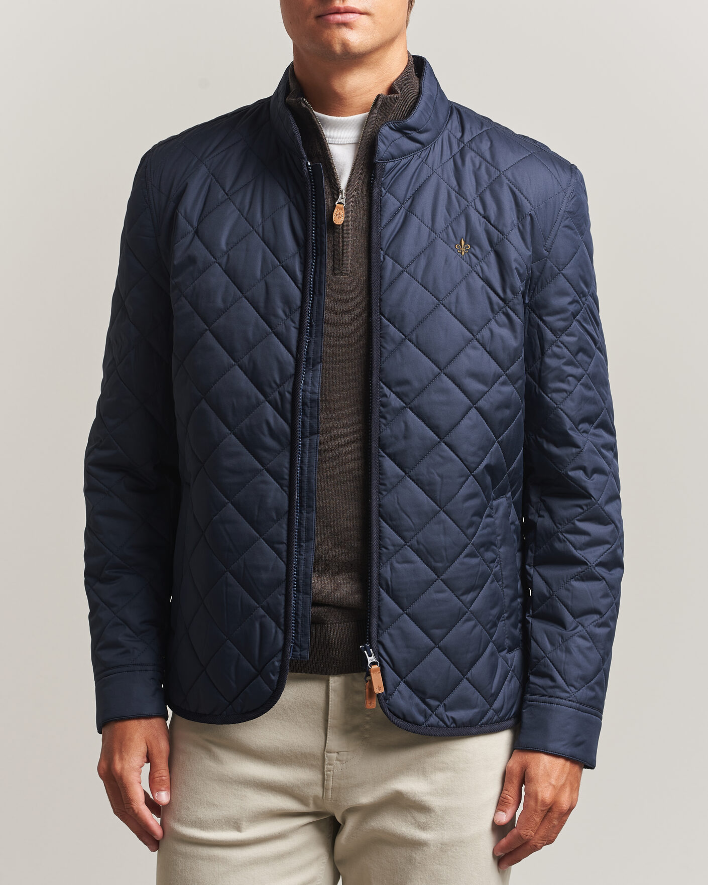 Heren | Jassen | Morris | Teddy Quilted Jacket Old Blue