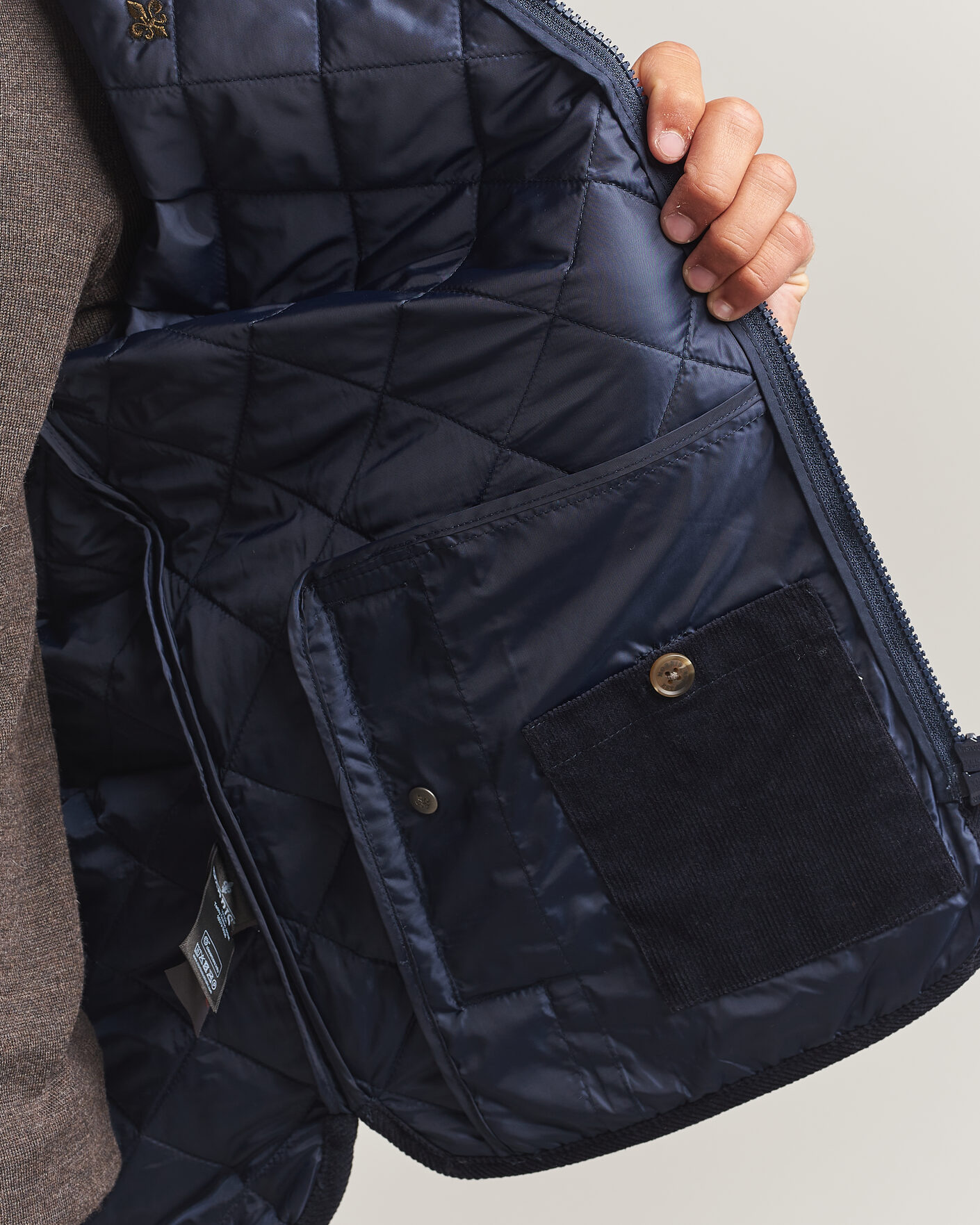 Heren | Jassen | Morris | Teddy Quilted Jacket Old Blue