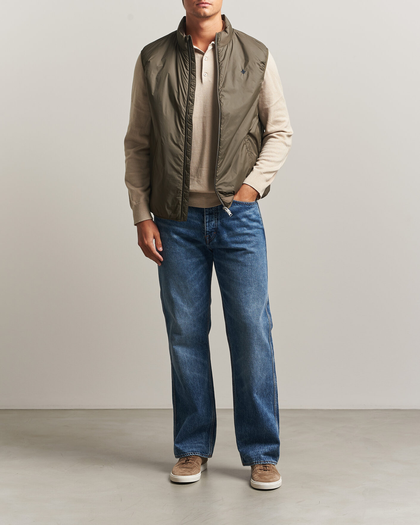 Heren | Gilets | Morris | Bradley Padded Vest Olive