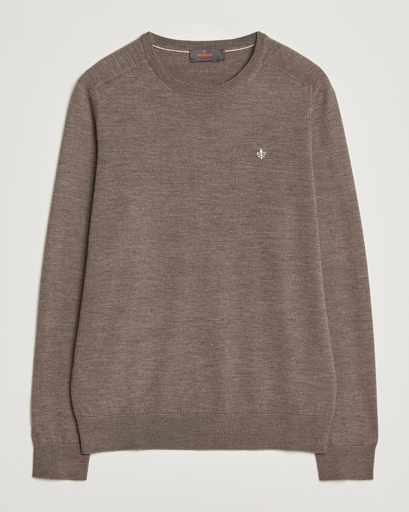 Heren | Truien | Morris | Merino O-Neck Brown