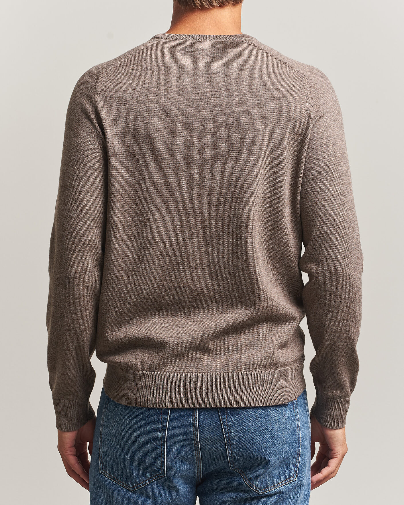 Heren | Truien | Morris | Merino O-Neck Brown