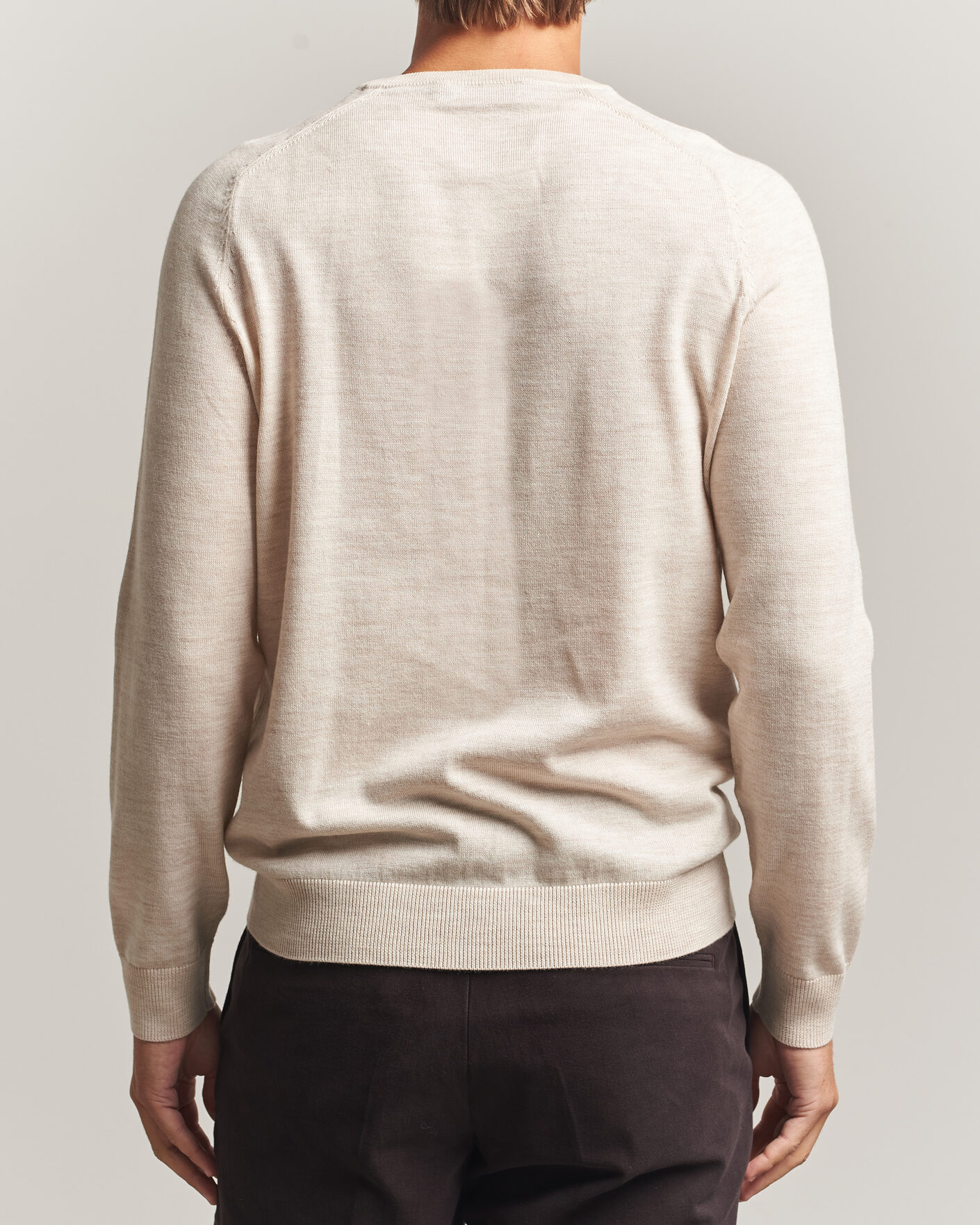 Heren | Truien | Morris | Merino O-Neck Off White