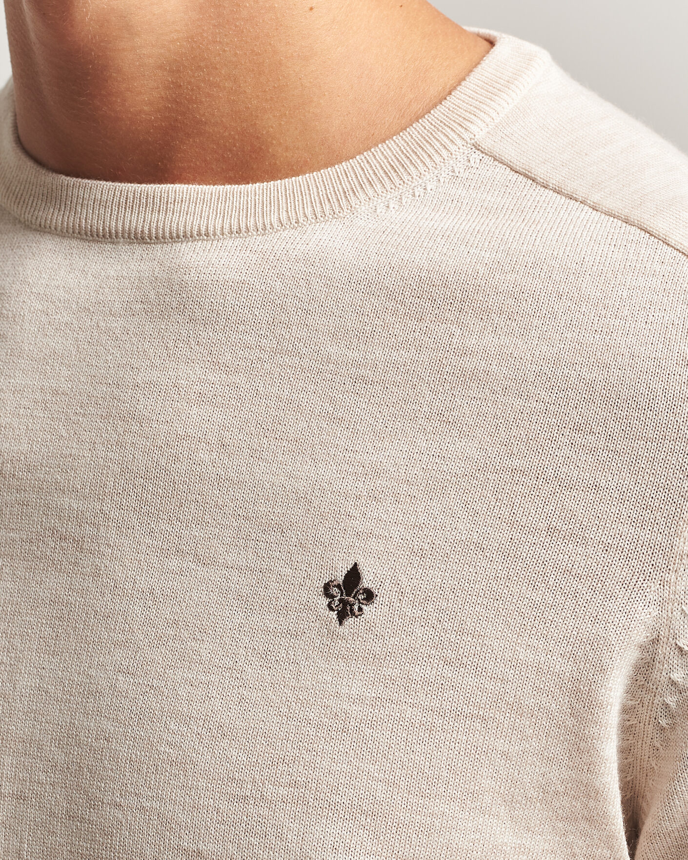 Heren | Truien | Morris | Merino O-Neck Off White