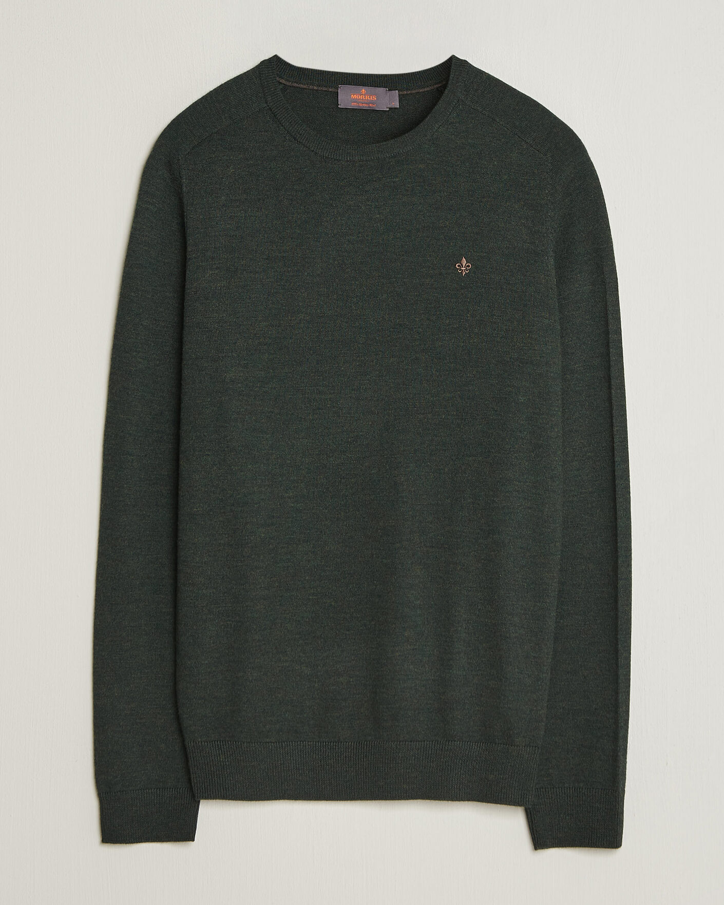 Heren | Truien | Morris | Merino O-Neck Olive