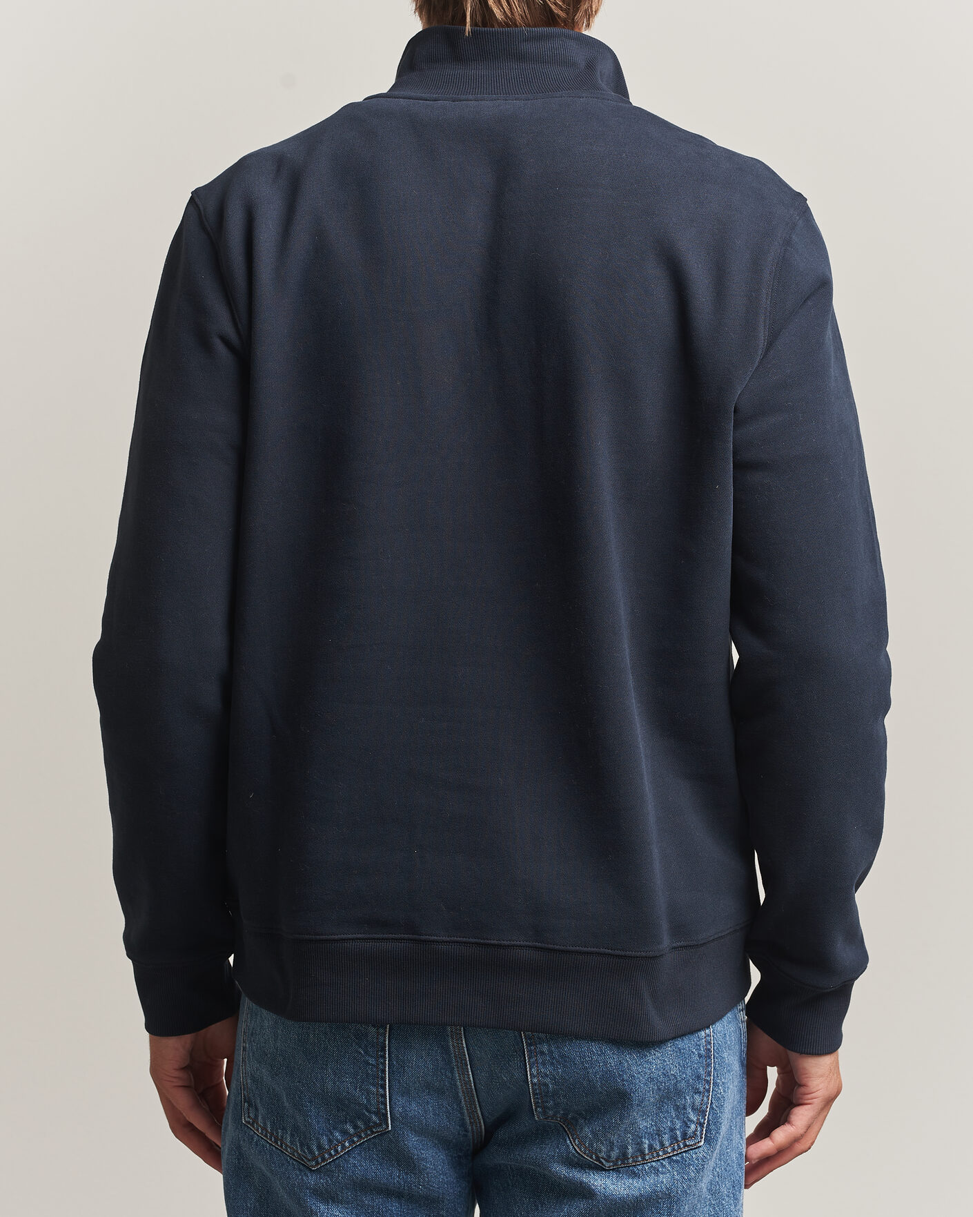 Heren | Truien | Morris | Brandon Lily Half Zip Old Blue