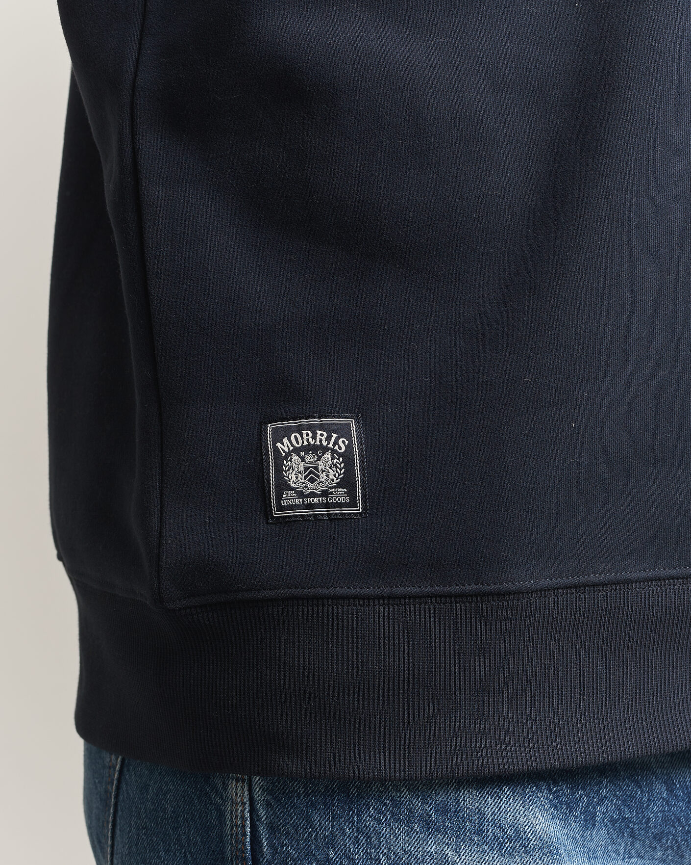 Heren | Truien | Morris | Brandon Lily Half Zip Old Blue