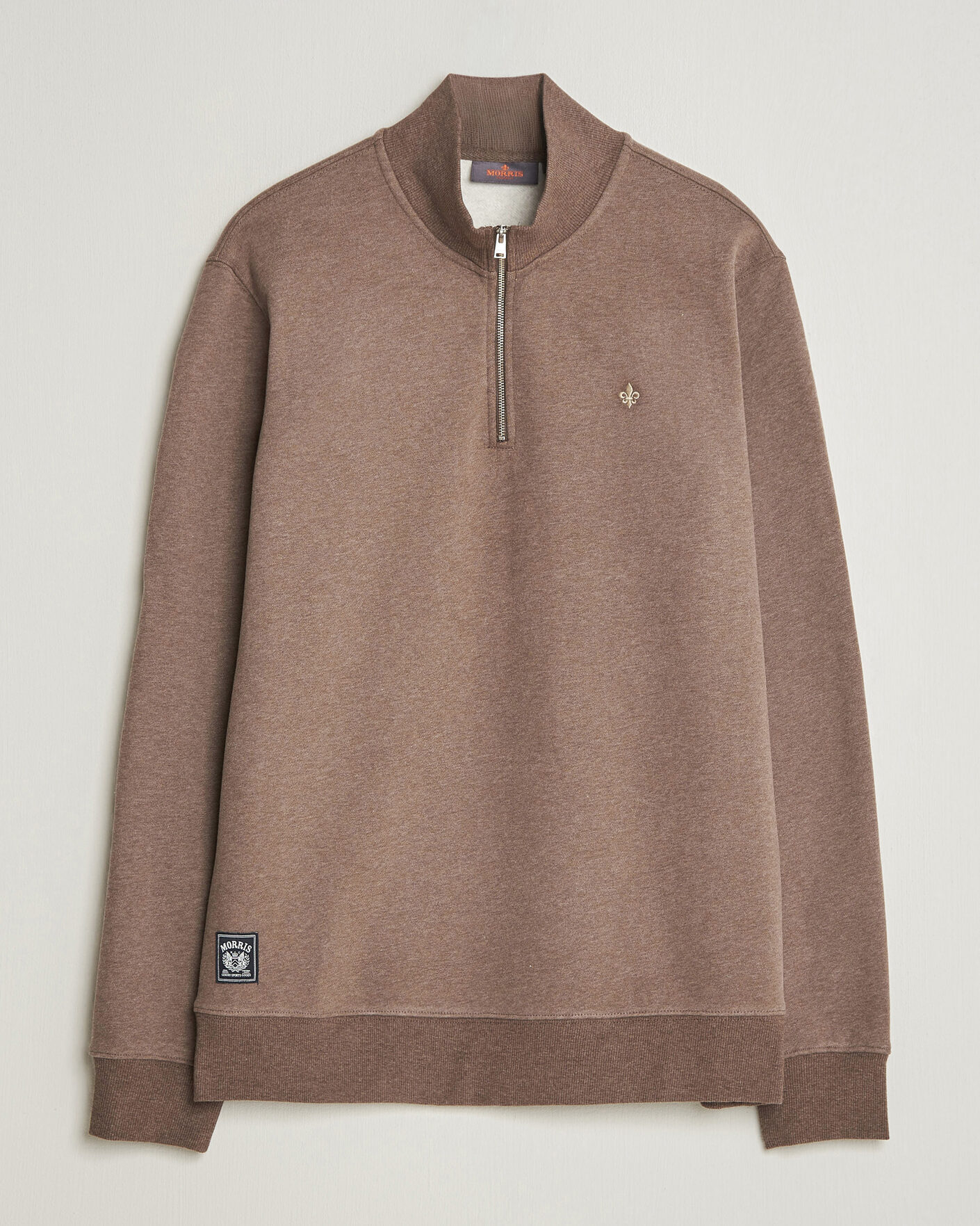 Heren | Truien | Morris | Brandon Lily Half Zip Brown