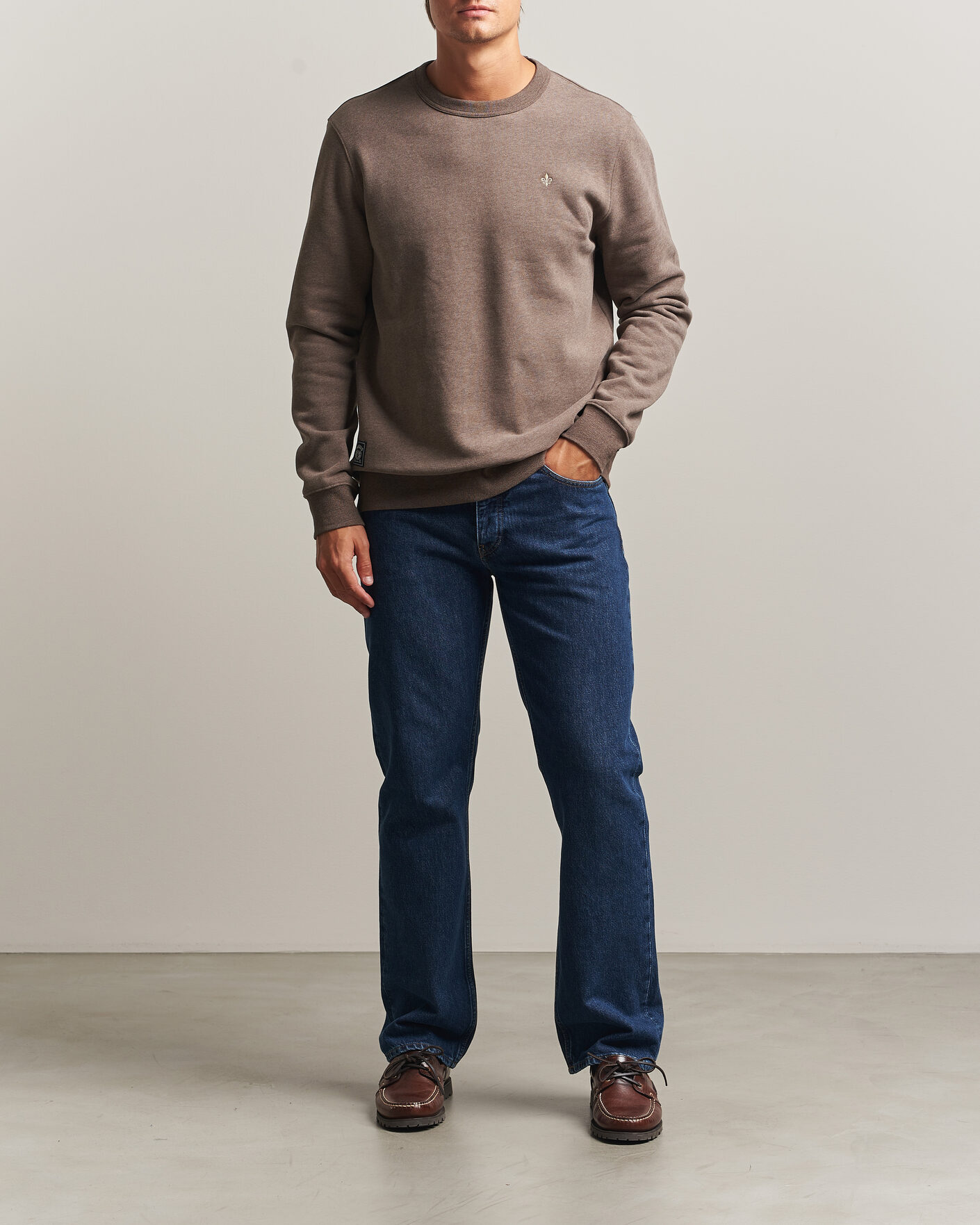 Heren | Truien | Morris | Brandon Lily Sweatshirt Brown