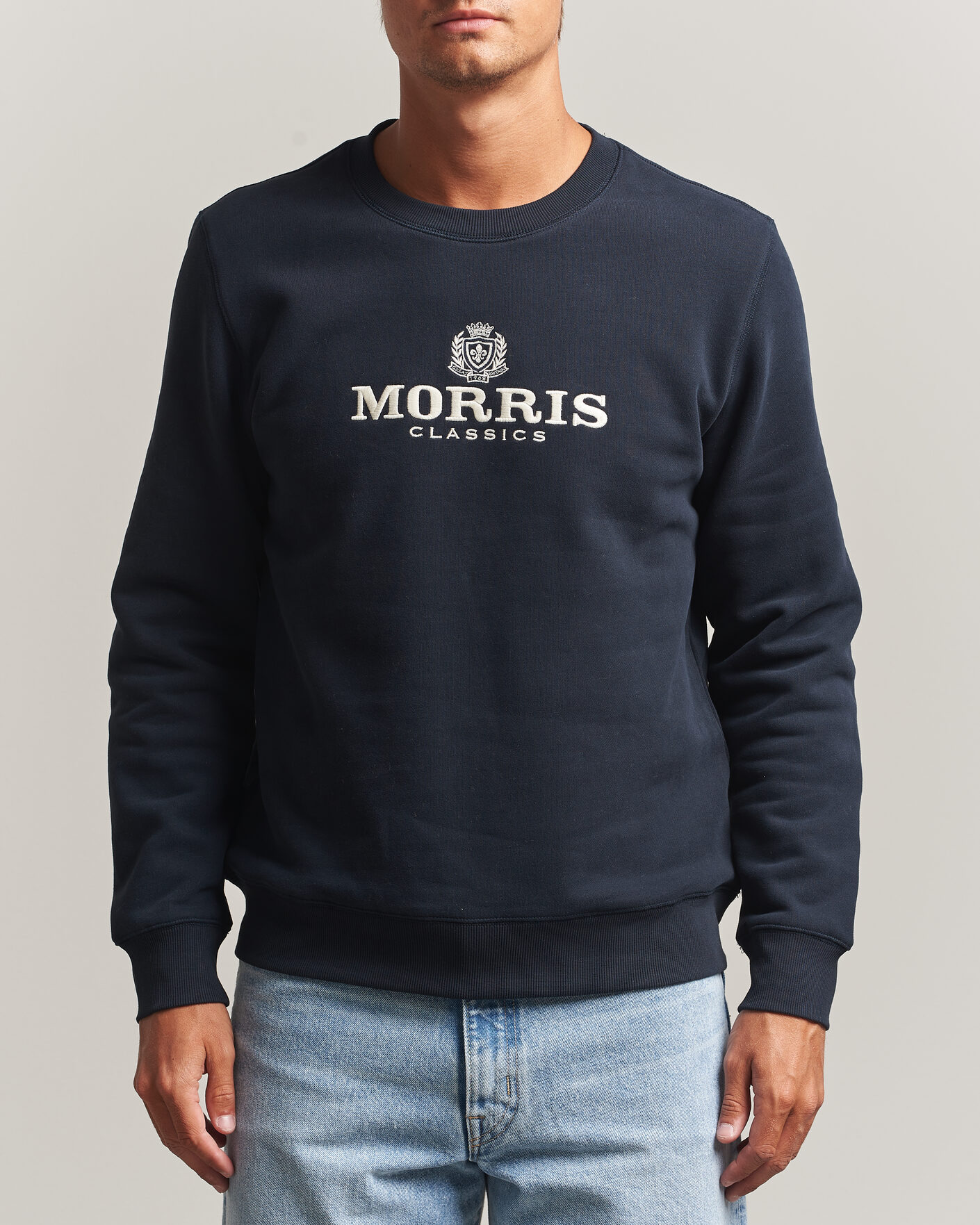 Heren | Truien | Morris | Brian Sweatshirt Old Blue