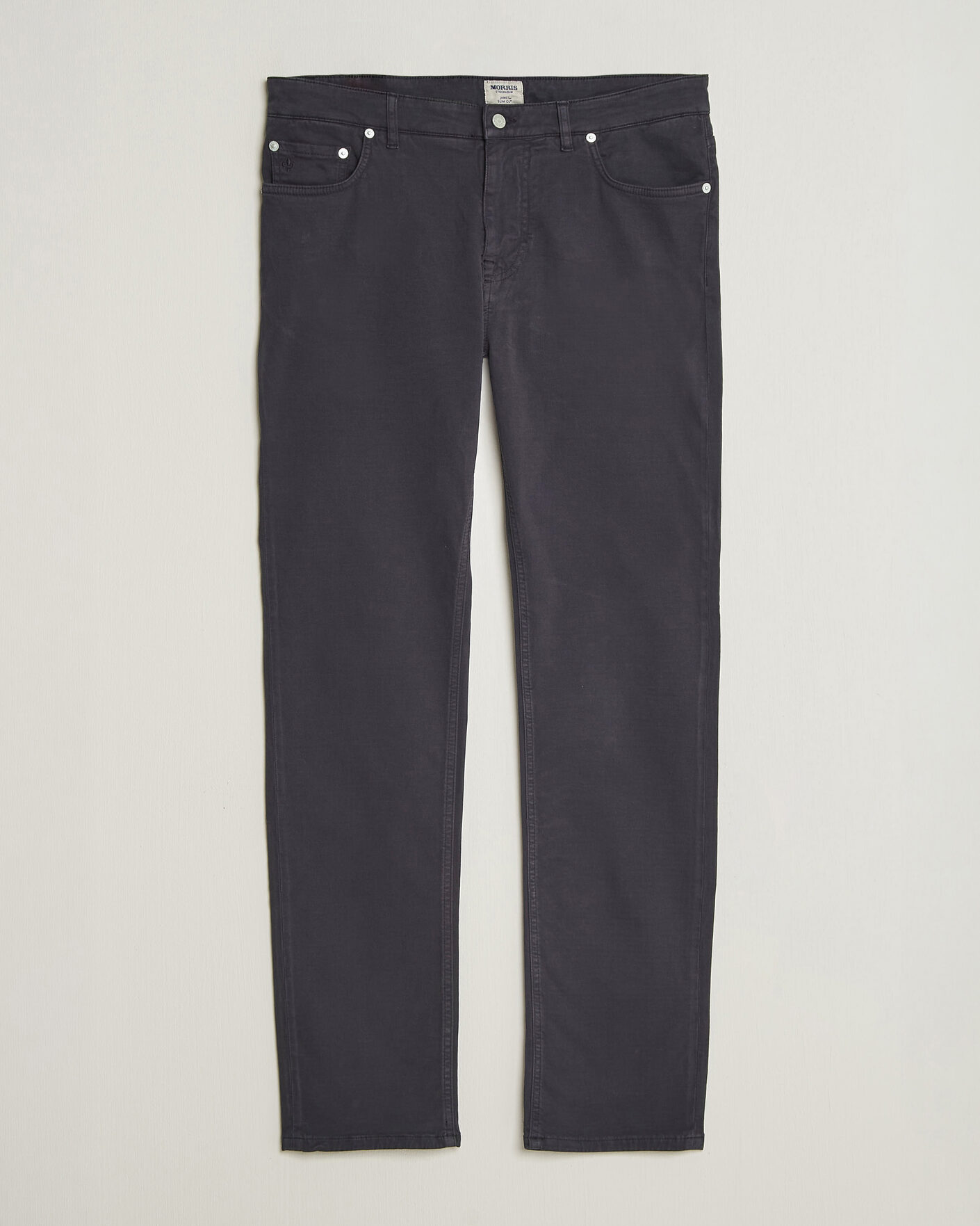 Heren | Broeken | Morris | James Brushed 5-Pocket Pant Blue
