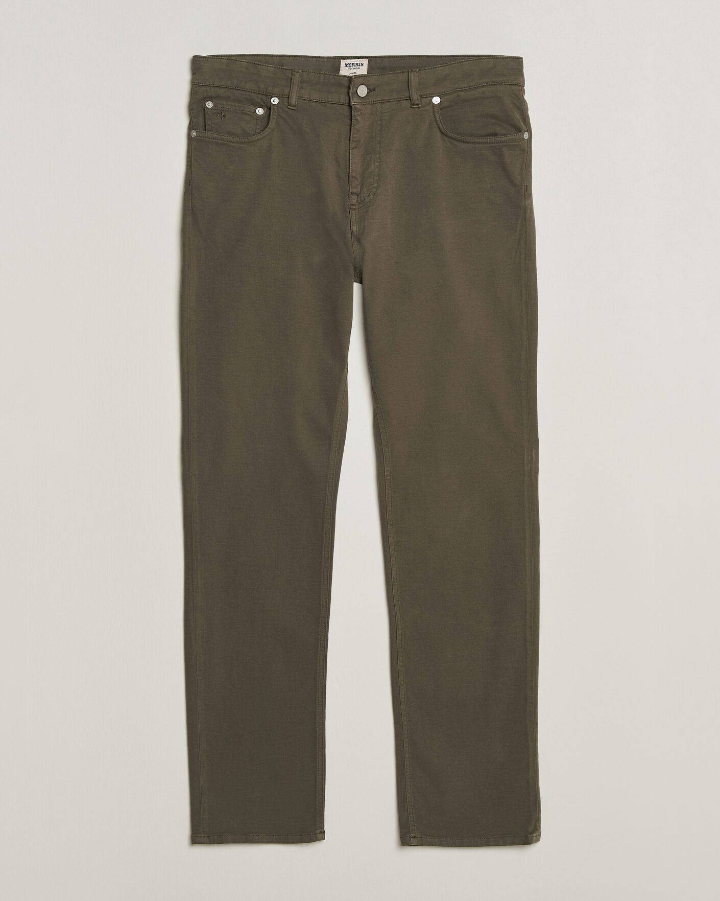 Heren | Broeken | Morris | James Brushed 5-Pocket Pant Olive