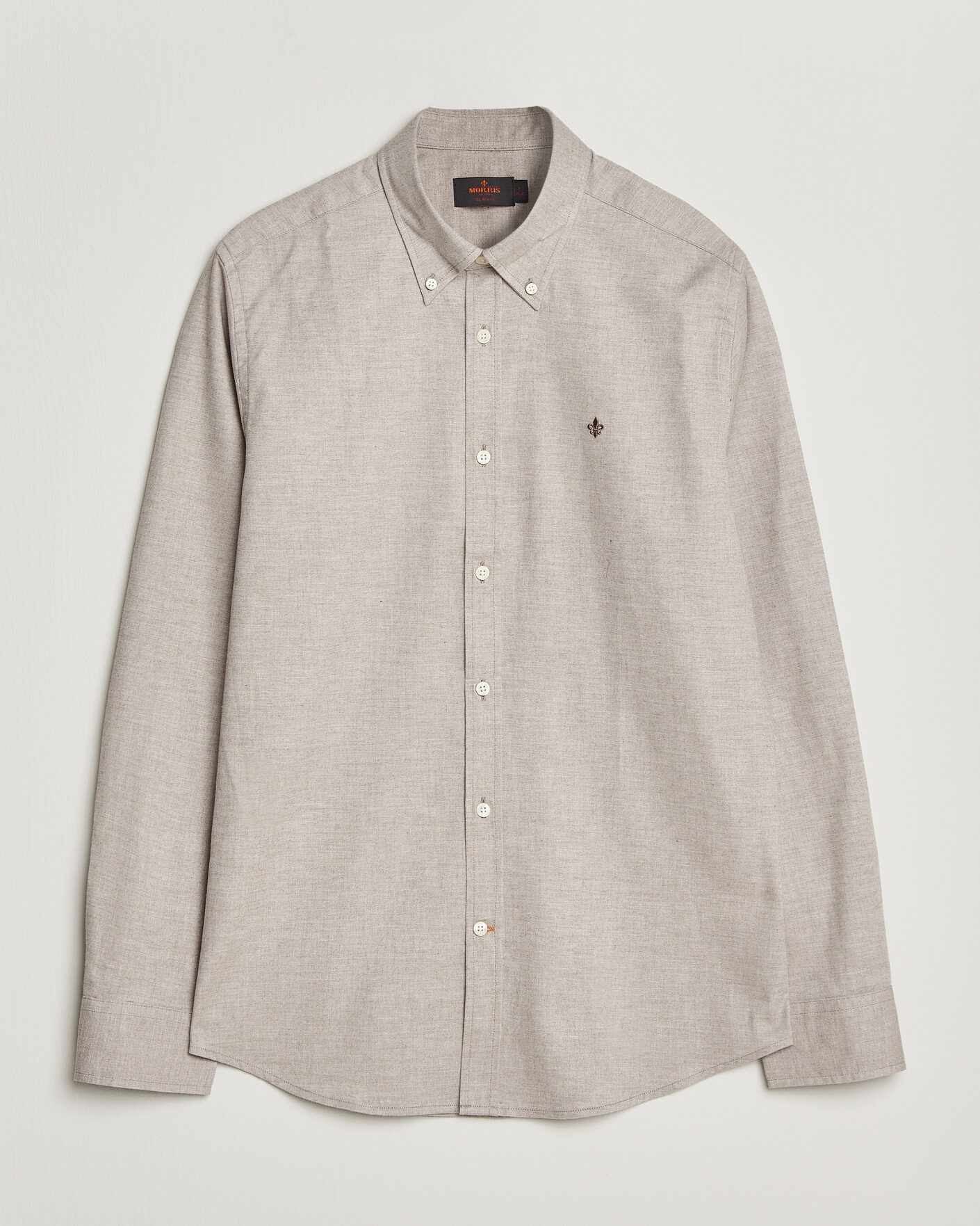 Heren | Overhemden | Morris | Watts Flannel Shirt Khaki