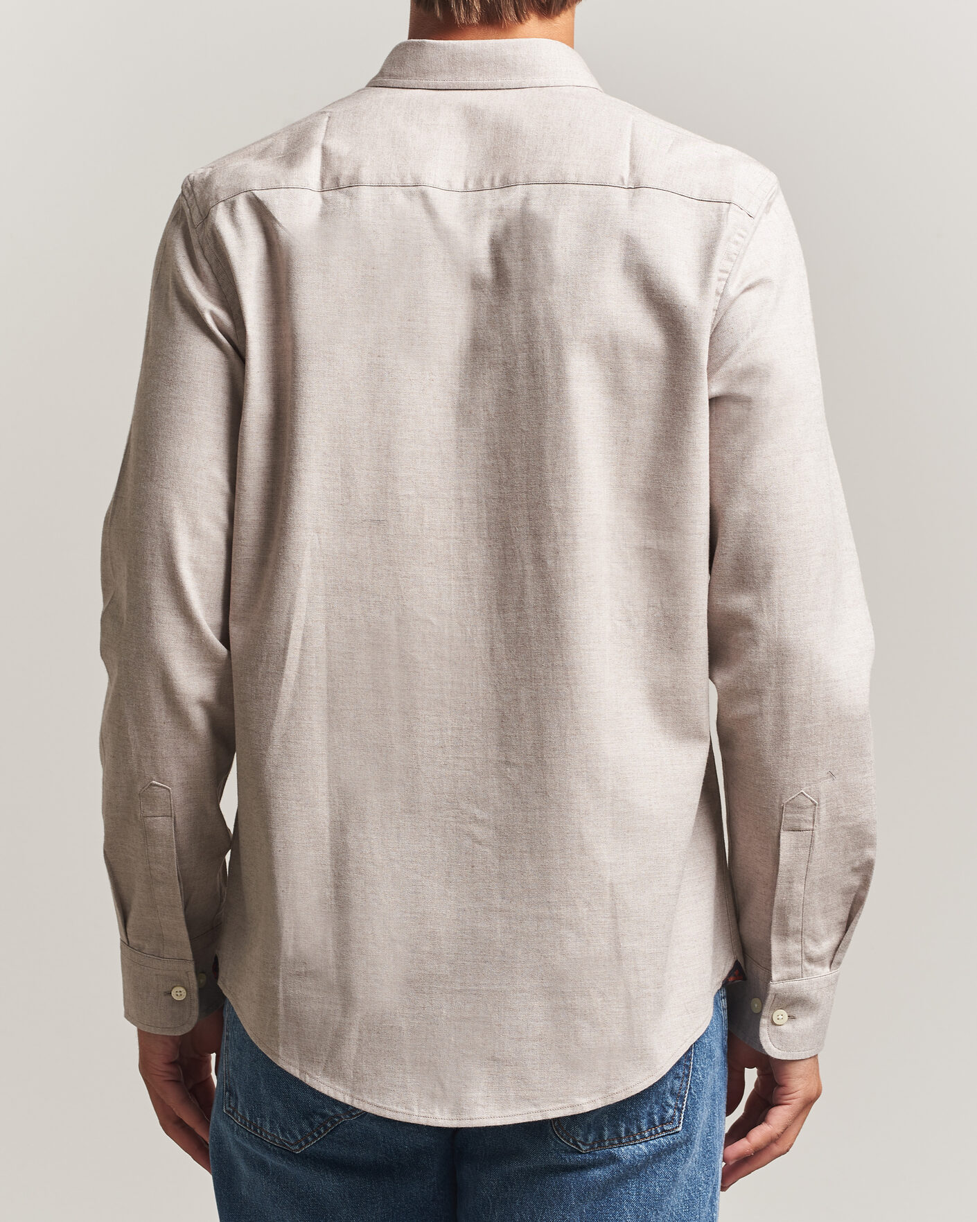 Heren | Overhemden | Morris | Watts Flannel Shirt Khaki
