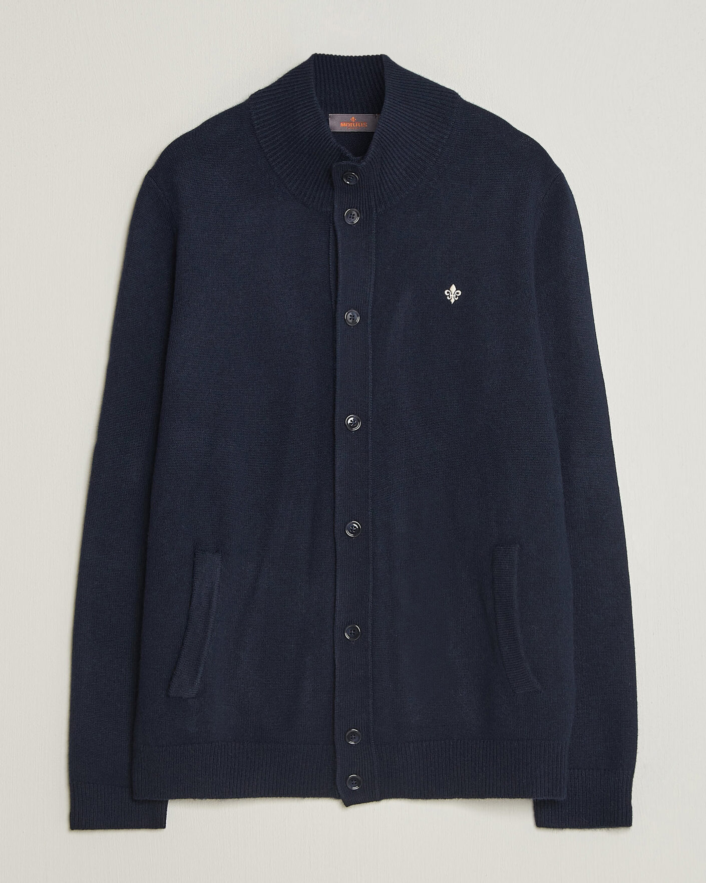 Heren | Truien | Morris | Hertford Button Cardigan Navy