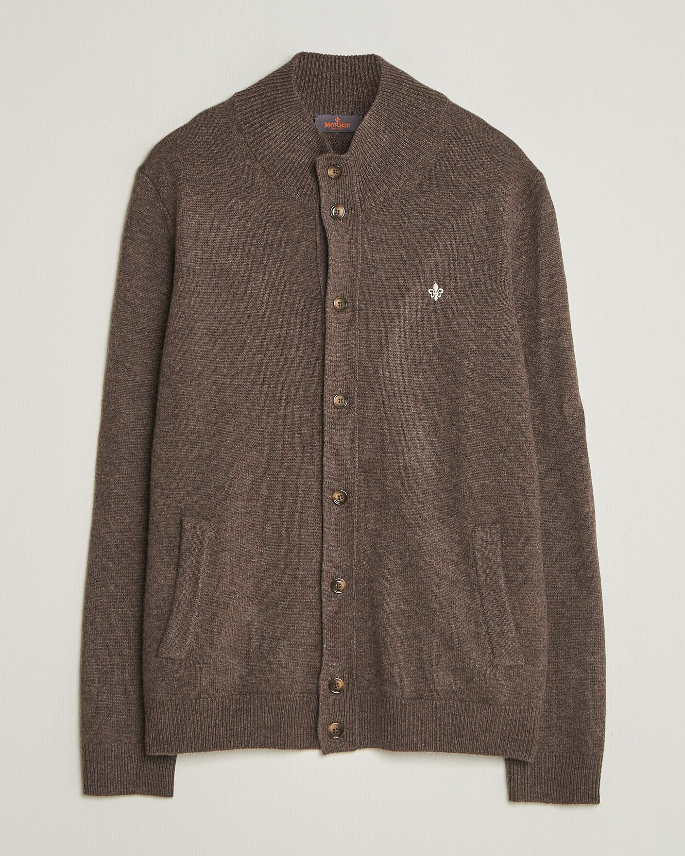 Heren | Truien | Morris | Hertford Button Cardigan Brown