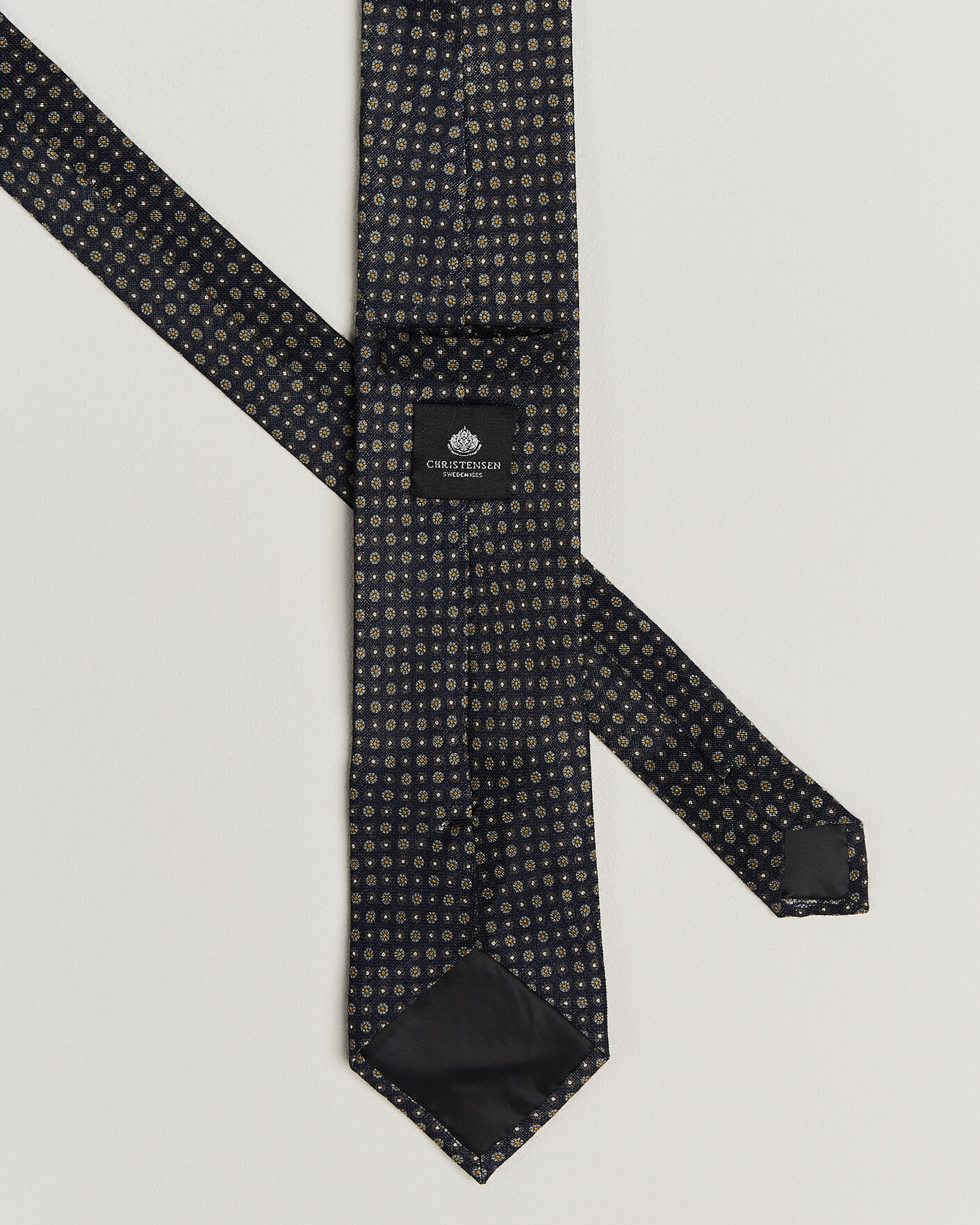 Heren | Stropdassen | Amanda Christensen | Box Set Wool 8 cm Tie And Pocket Square Navy