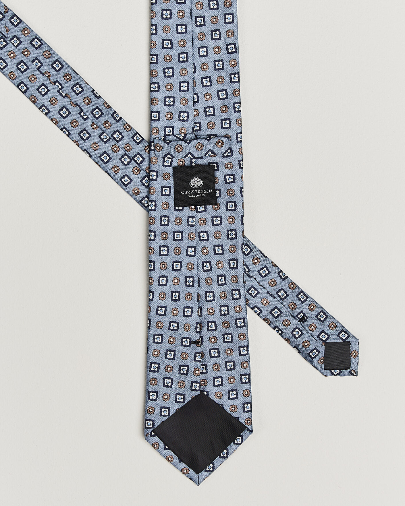 Heren | Stropdassen | Amanda Christensen | Box Set Silk 8 cm Tie And Pocket Square Sky Blue