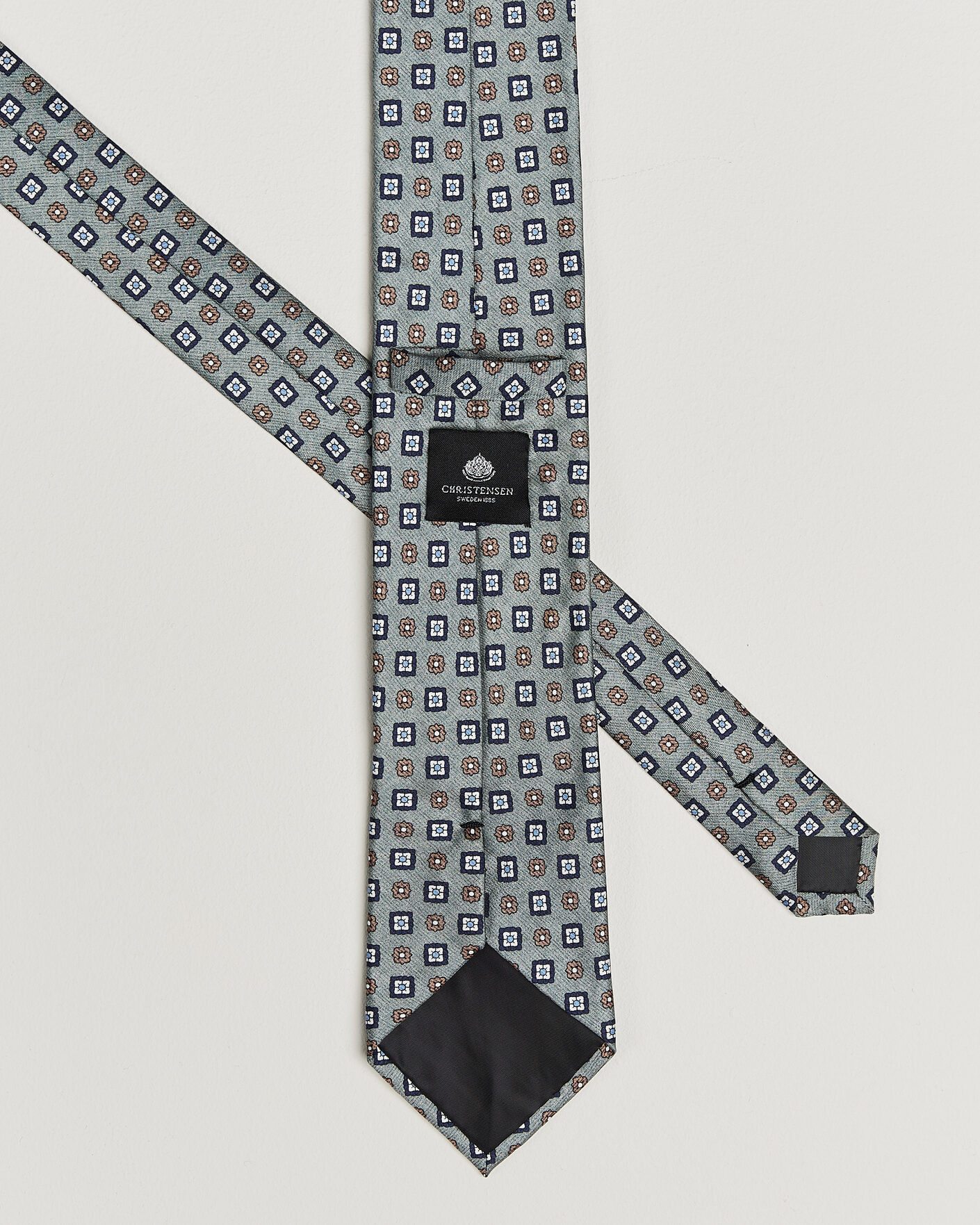 Heren | Stropdassen | Amanda Christensen | Box Set Silk 8 cm Tie And Pocket Square Green