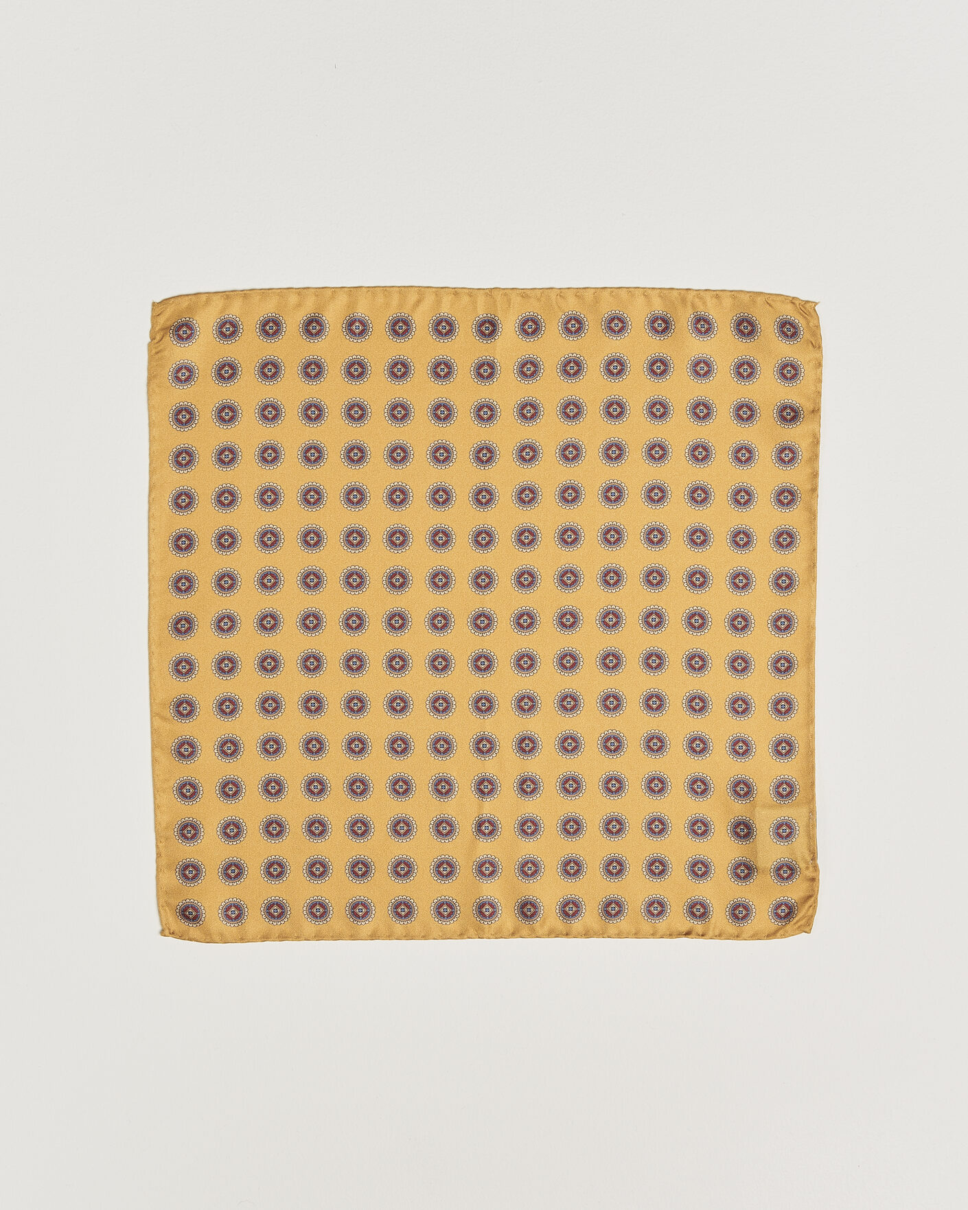 Heren | Pochets | Amanda Christensen | Silk Twill Medallion Pocket Square Yellow