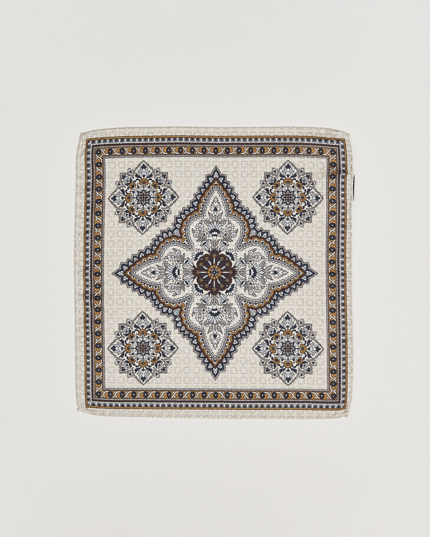 Heren | Pochets | Amanda Christensen | Silk Schappe Doublefaced Pocket Square Beige