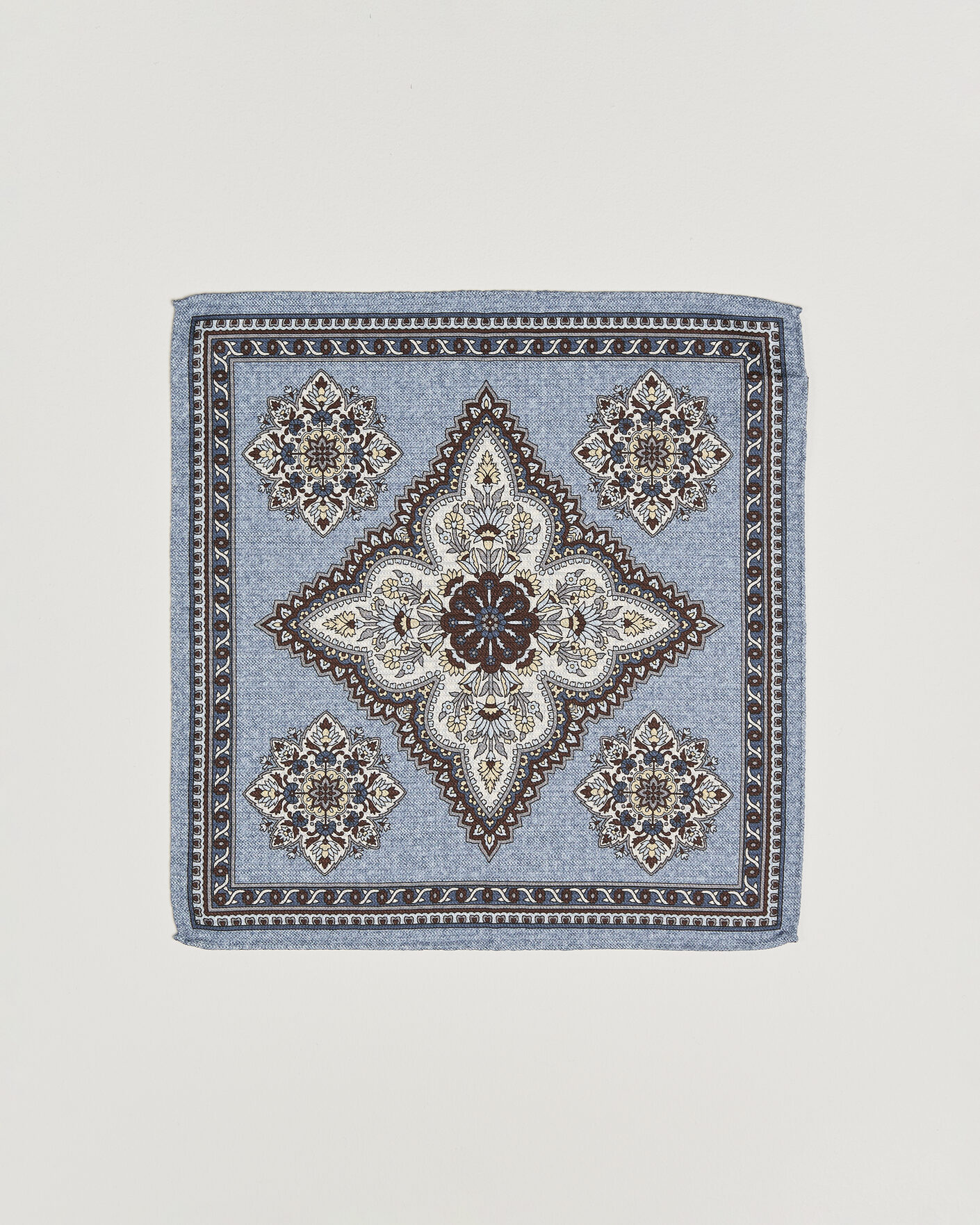 Heren | Pochets | Amanda Christensen | Silk Schappe Doublefaced Pocket Square Blue