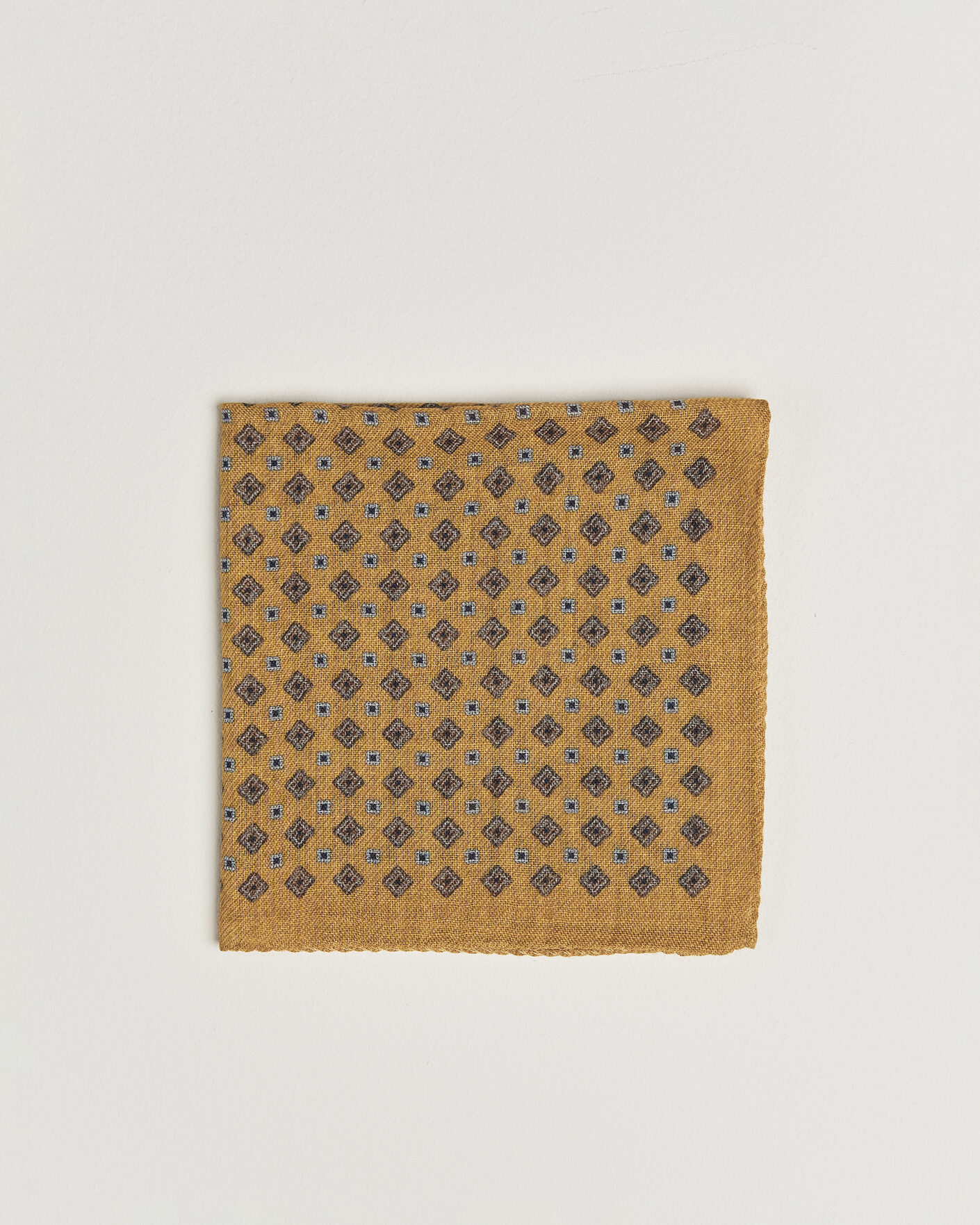 Heren | Pochets | Amanda Christensen | Wool Flower Pocket Square Yellow