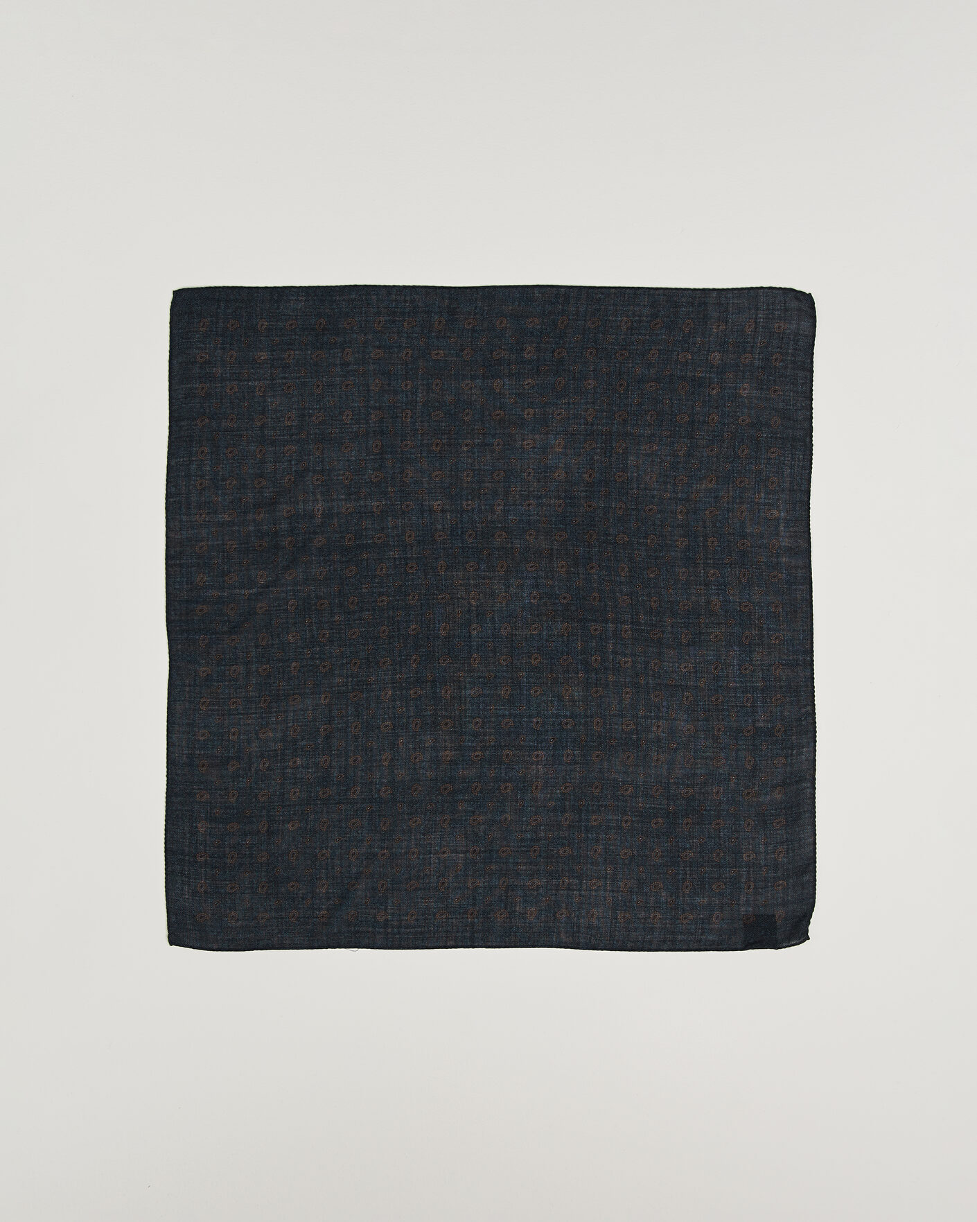 Heren | Sjaals | Amanda Christensen | Wool Printed Paisley Bandana Navy