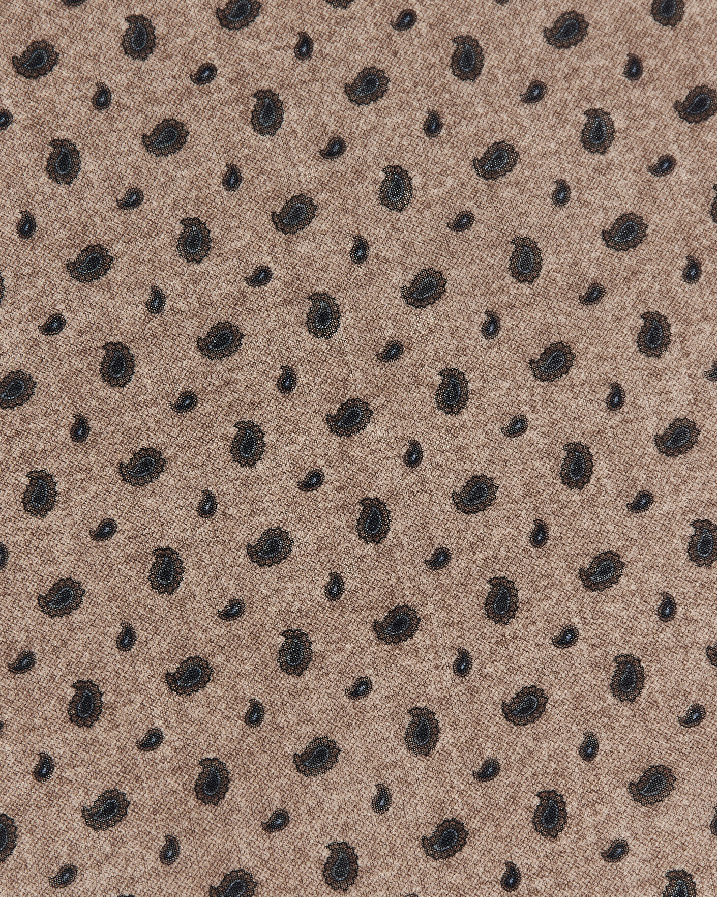 Heren | Sjaals | Amanda Christensen | Wool Printed Paisley Bandana Beige
