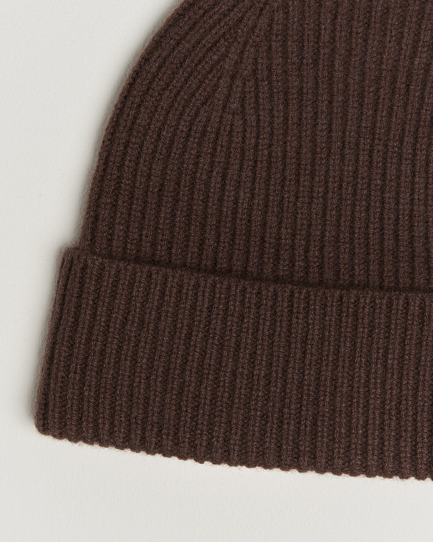 Heren | Mutsen | Amanda Christensen | Rib Knitted Merino Wool Cap Brown