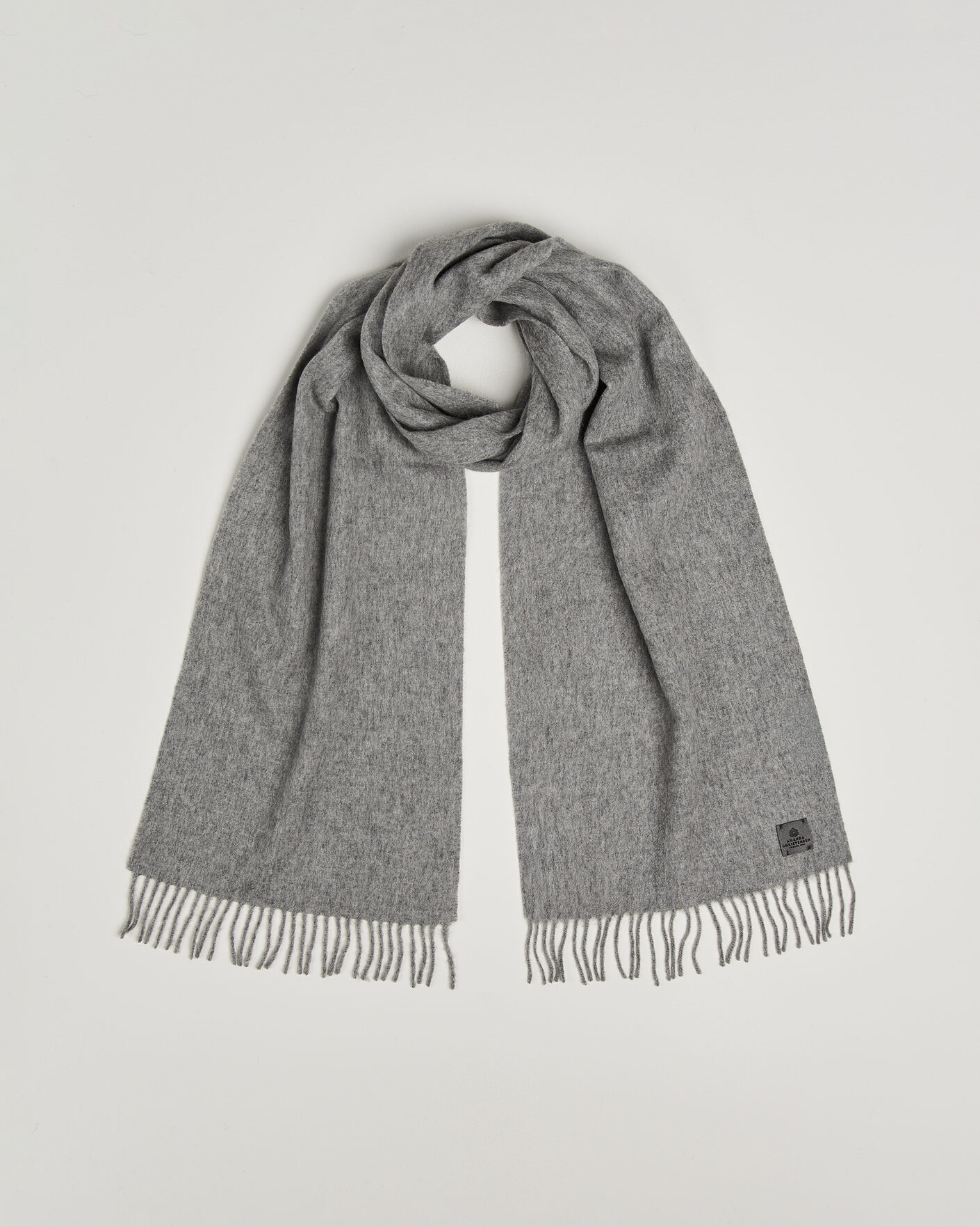 Heren | Sjaals | Amanda Christensen | Wool Scarf Light Grey Melange