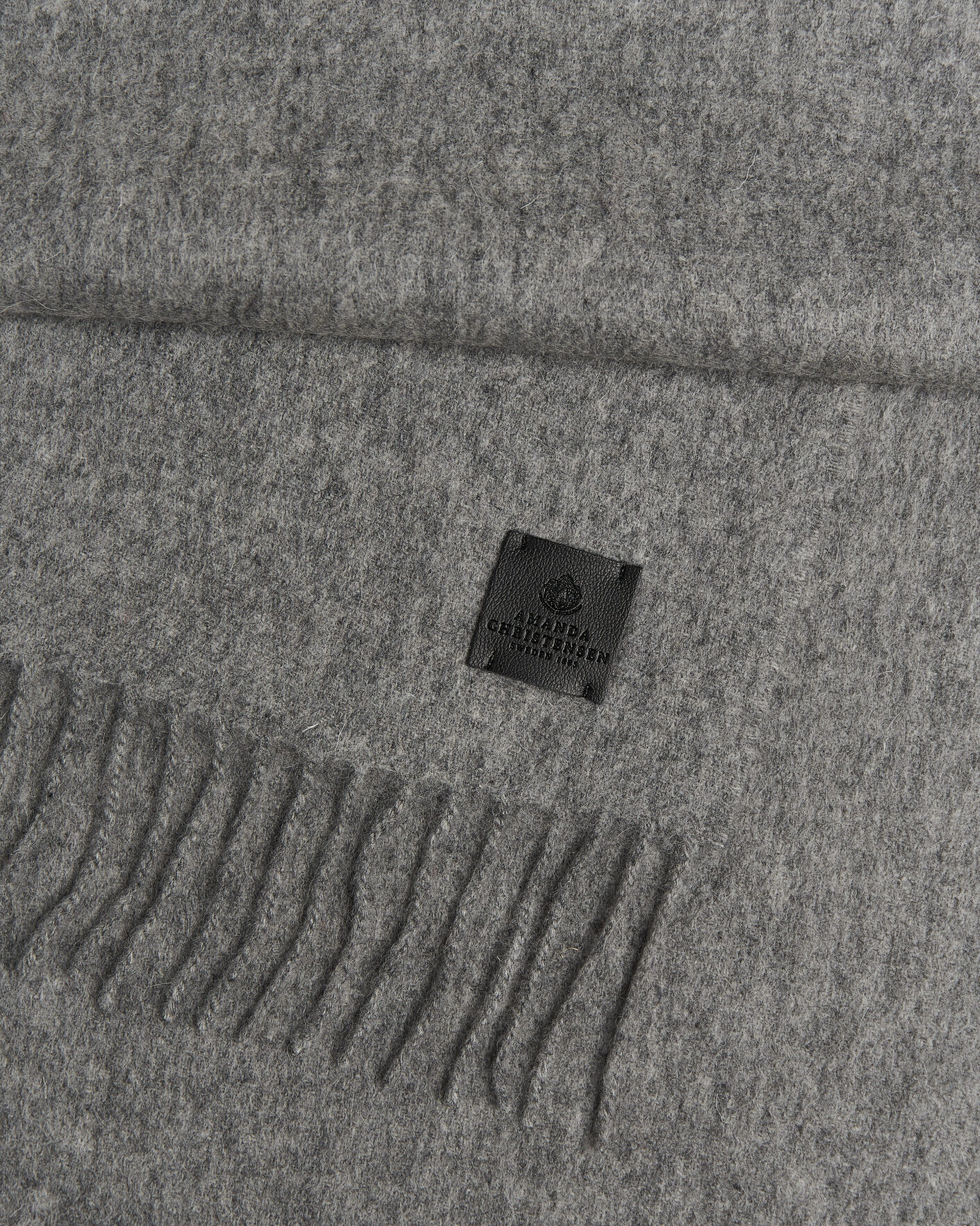 Heren | Sjaals | Amanda Christensen | Wool Scarf Light Grey Melange