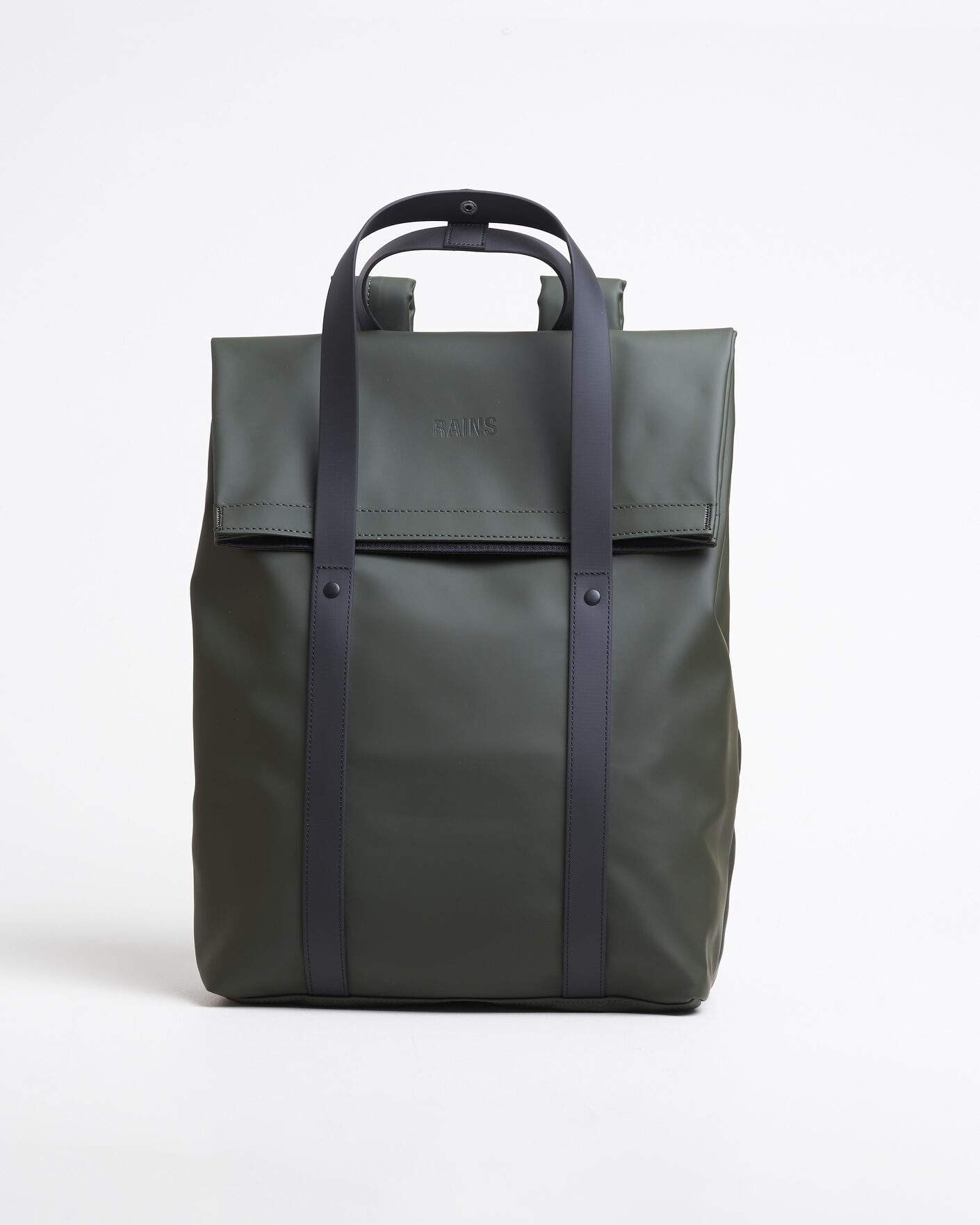 Heren | Tassen | RAINS | 2 Way Tote Backpack Black Green