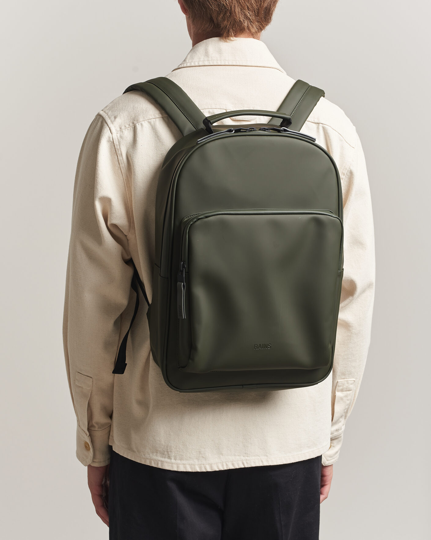 Heren | Tassen | RAINS | Book Daypack Backpack Green