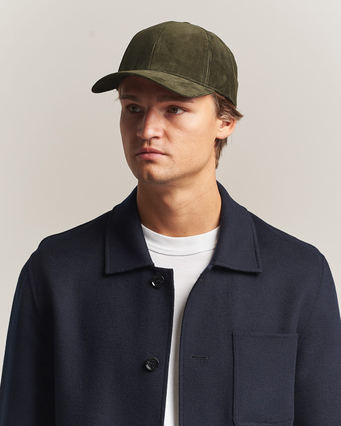 Heren | Hoeden en petten | Varsity Headwear | Corduroy Baseball Cap Palude Green