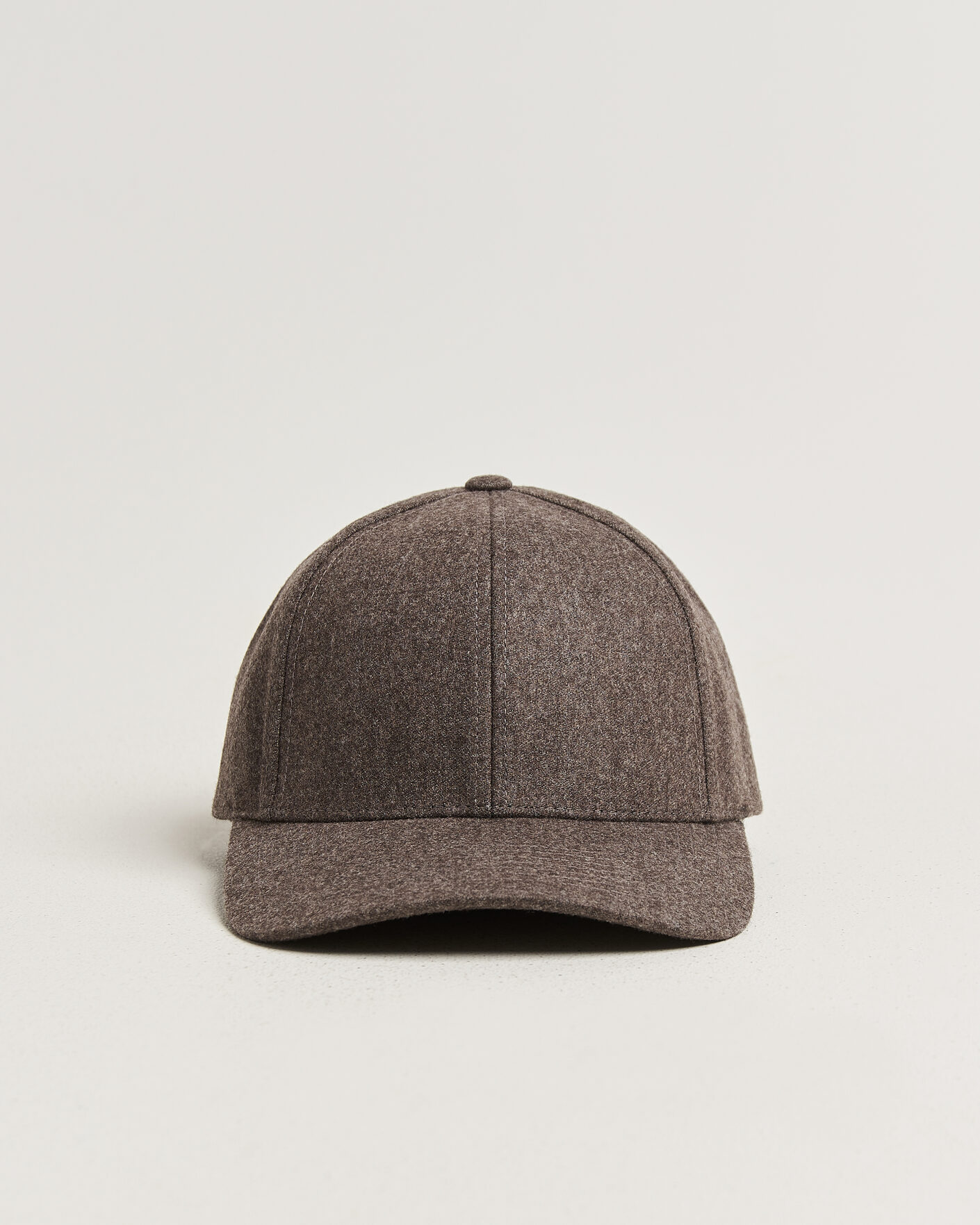 Heren | Hoeden en petten | Varsity Headwear | Merino Wool Baseball Cap Taupe Brown