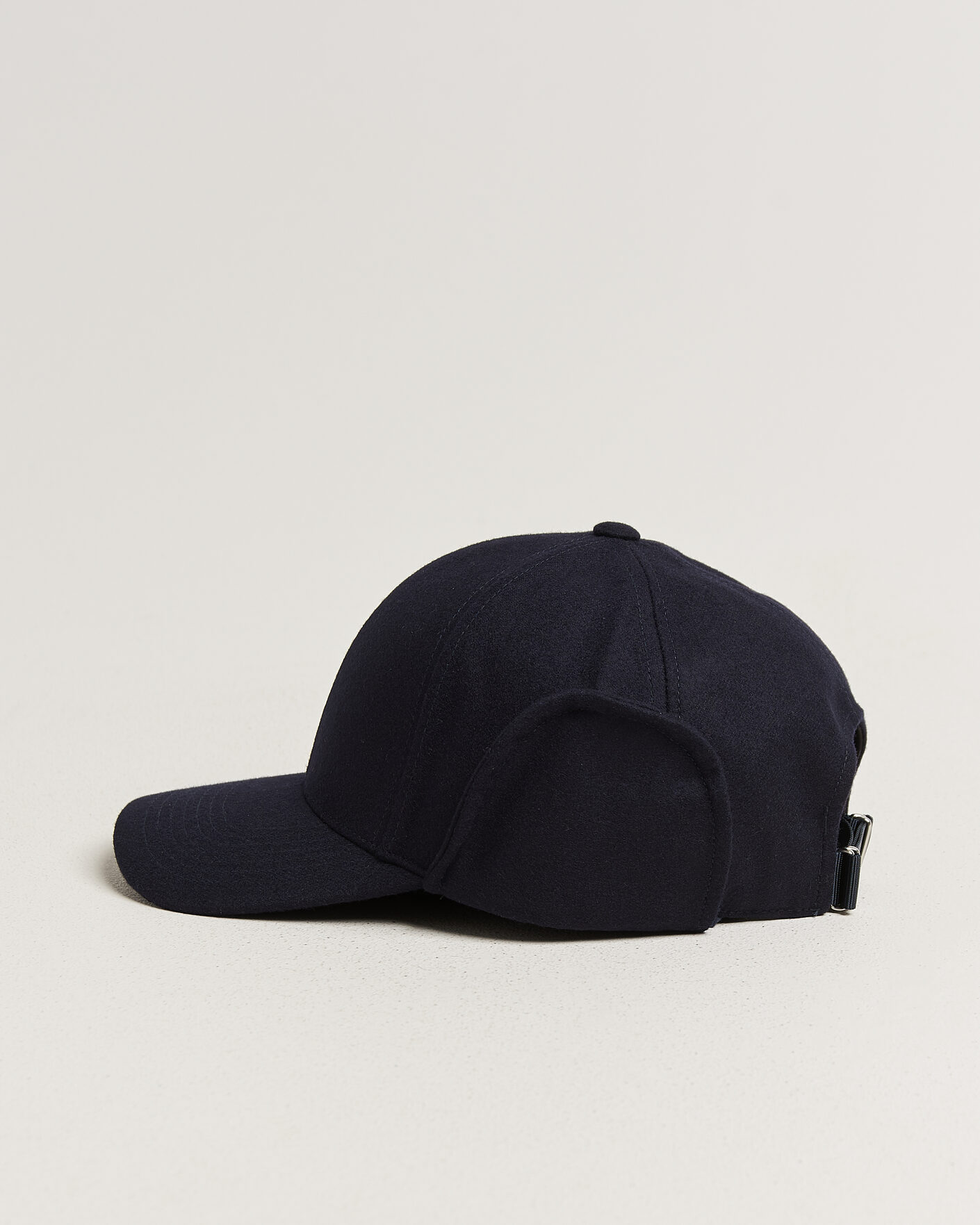 Heren | Hoeden en petten | Varsity Headwear | Merino Wool Earflap Baseball Cap Dark Navy