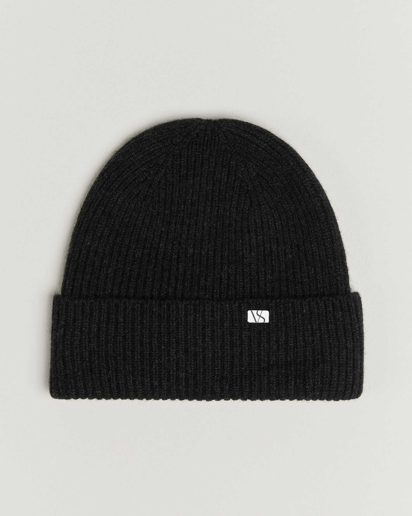Heren | Hoeden en petten | Varsity Headwear | Wool/Cashmere Beanie Charcoal Black