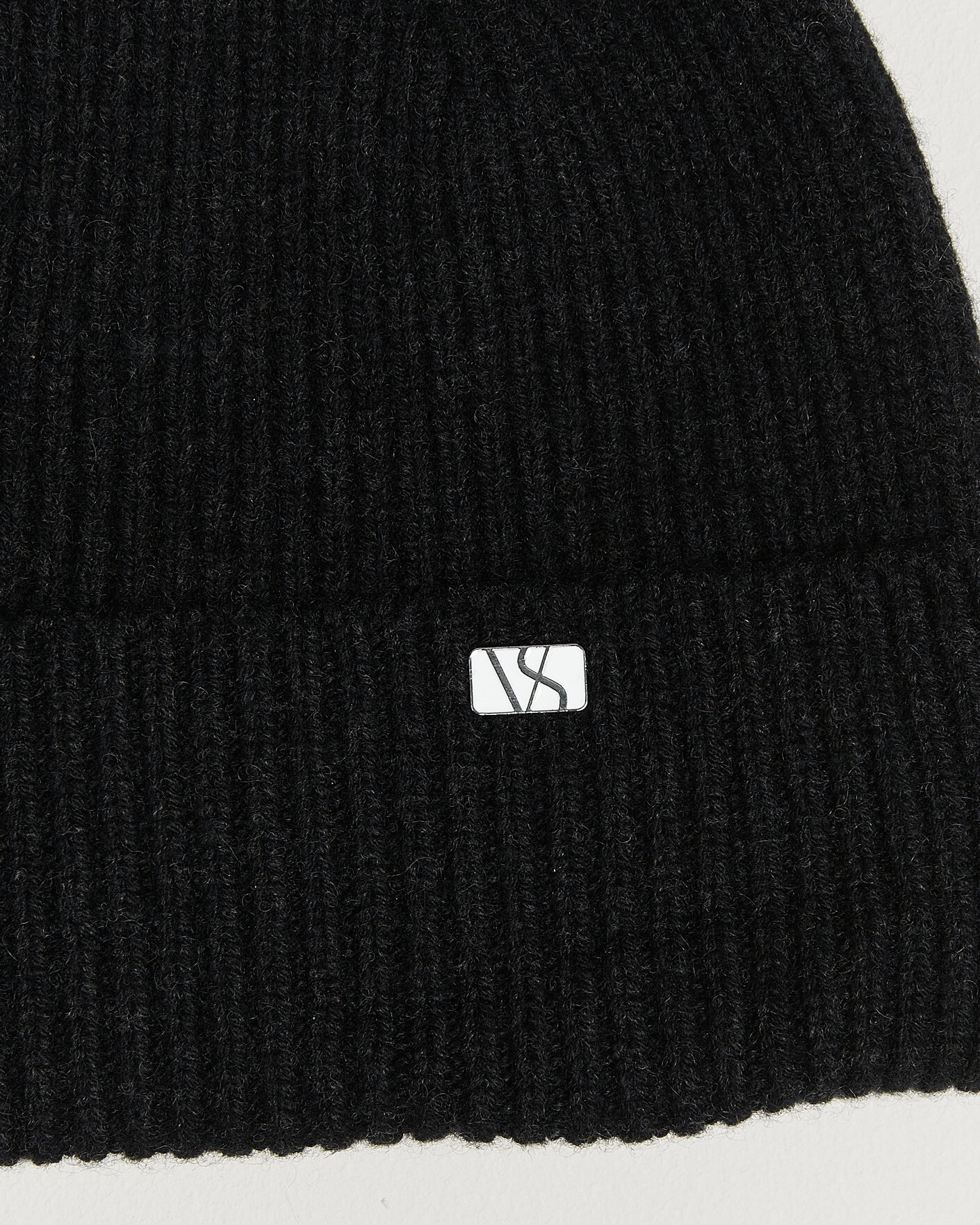 Heren | Hoeden en petten | Varsity Headwear | Wool/Cashmere Beanie Charcoal Black