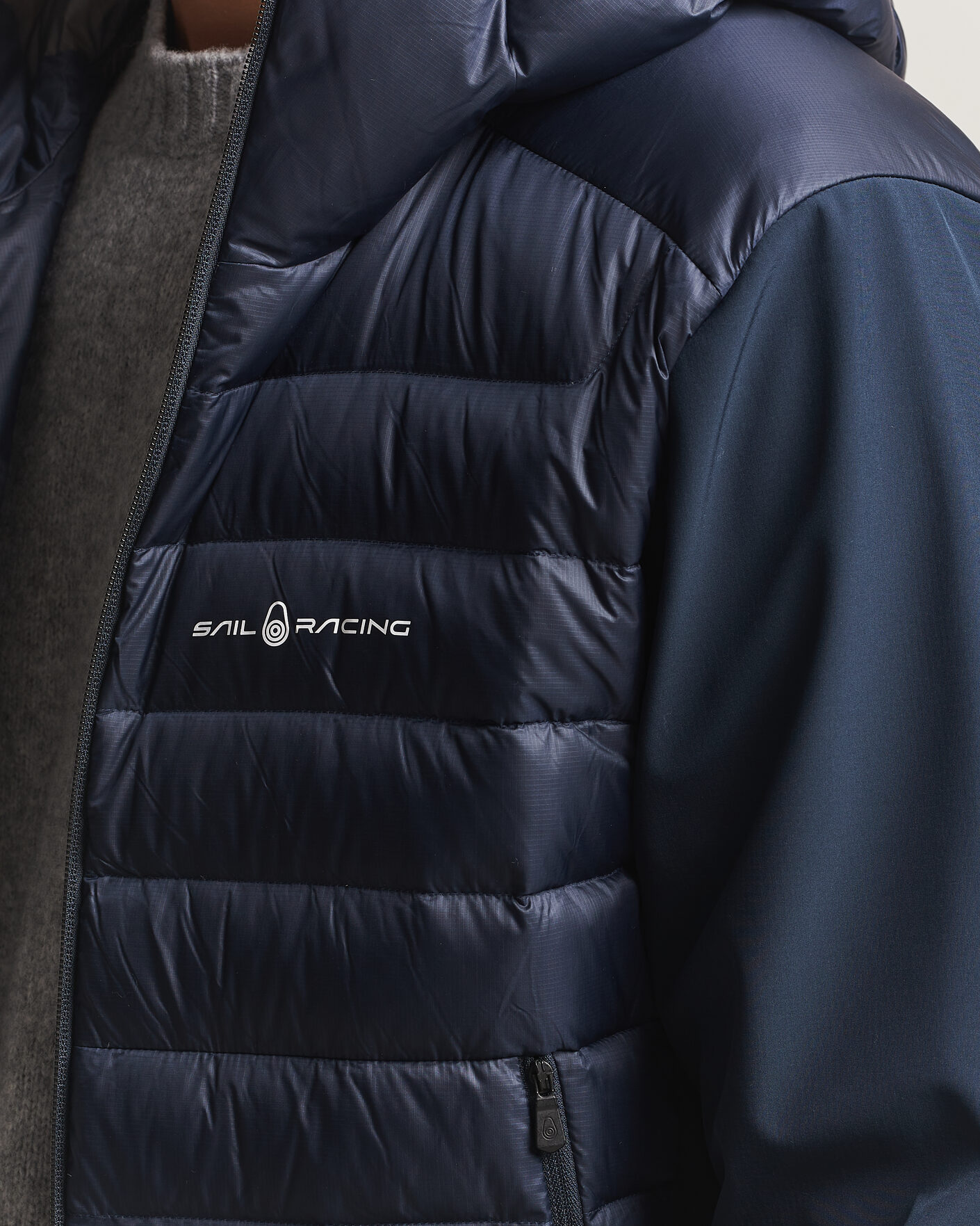 Heren | Jassen | Sail Racing | Spray Down Hooded Hybrid Jacket Dark Navy