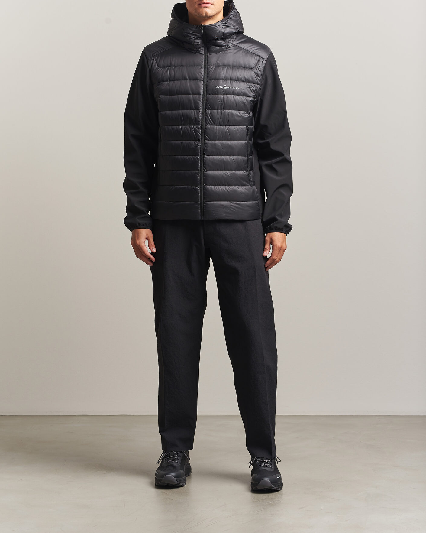 Heren | Jassen | Sail Racing | Spray Down Hooded Hybrid Jacket Carbon