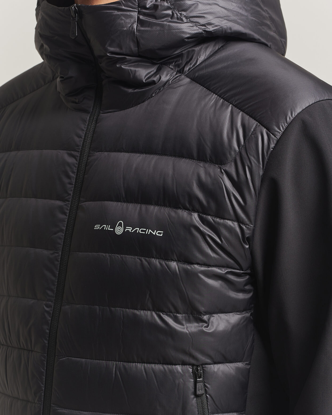 Heren | Jassen | Sail Racing | Spray Down Hooded Hybrid Jacket Carbon
