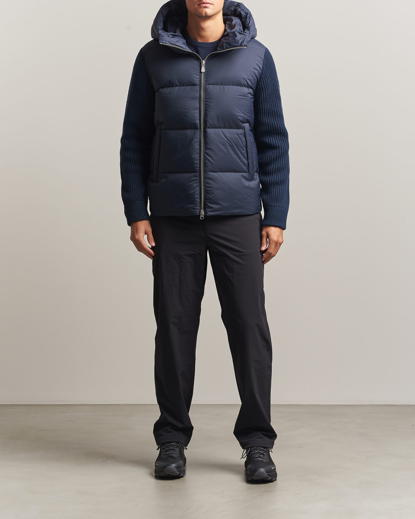 Heren | Jassen | Sail Racing | Ridge Hooded Hybrid Jacket Dark Navy