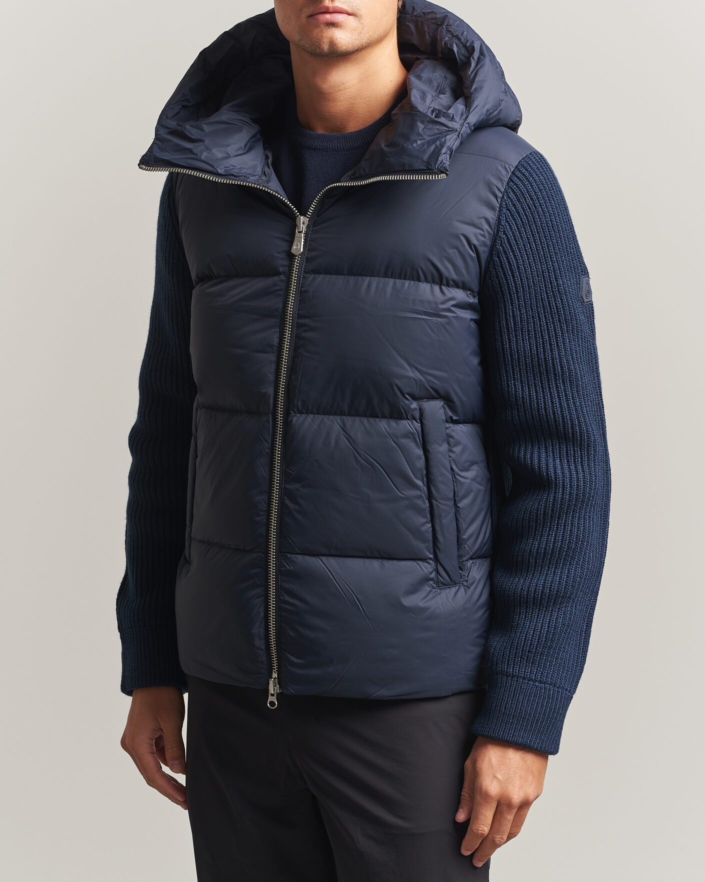 Heren | Jassen | Sail Racing | Ridge Hooded Hybrid Jacket Dark Navy