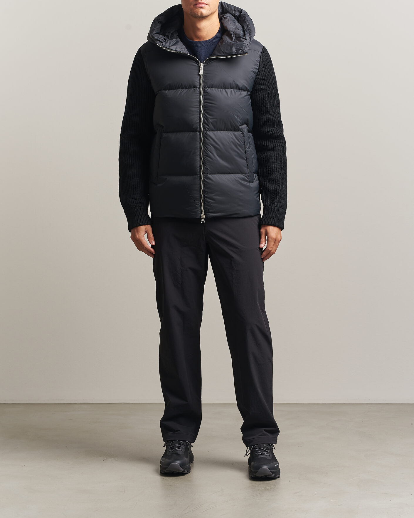 Heren | Jassen | Sail Racing | Ridge Hooded Hybrid Jacket Carbon