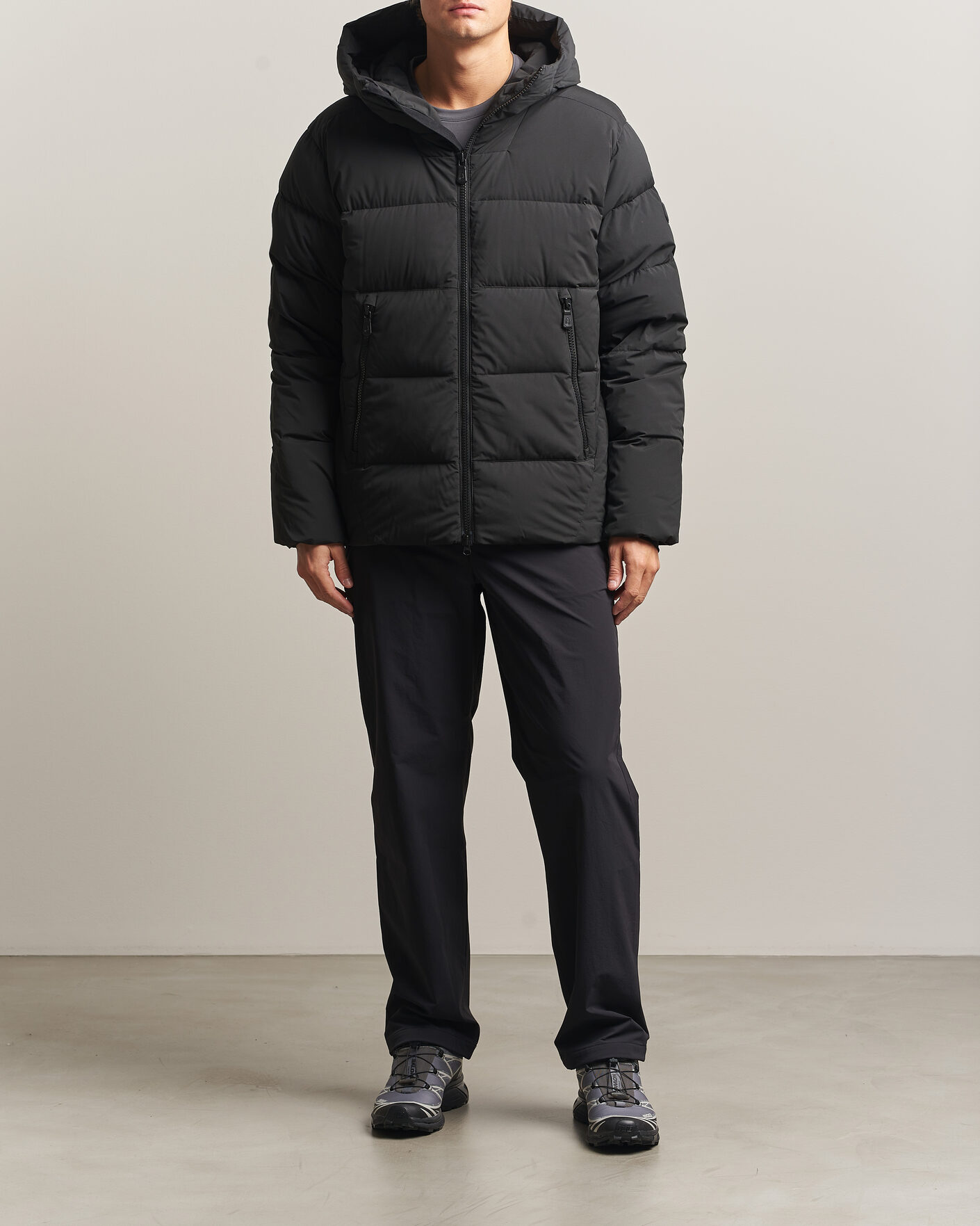 Heren | Jassen | Sail Racing | Cloud Stretch Down Hooded Jacket Carbon