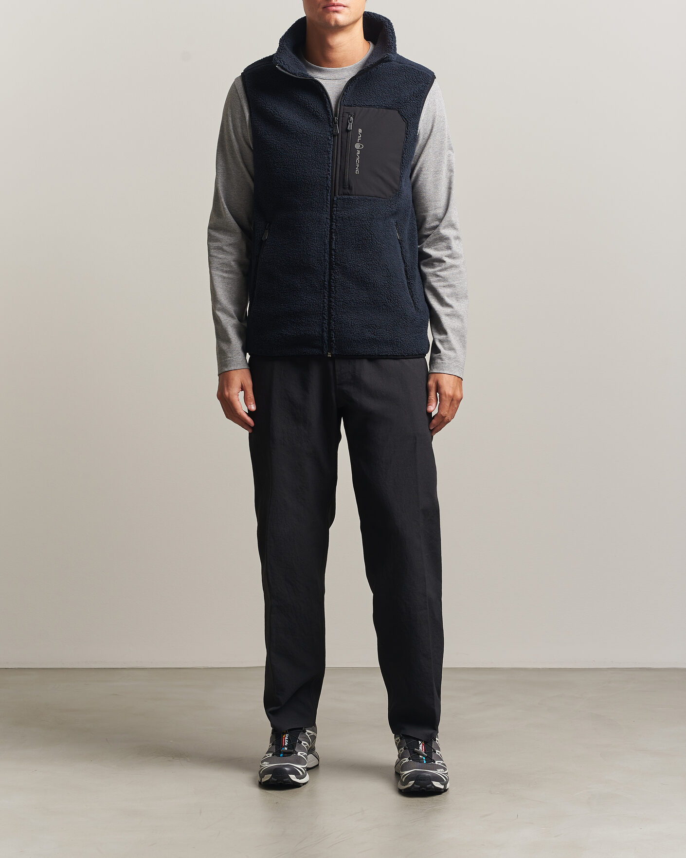Heren | Truien | Sail Racing | Bowman Pile Vest Dark Navy