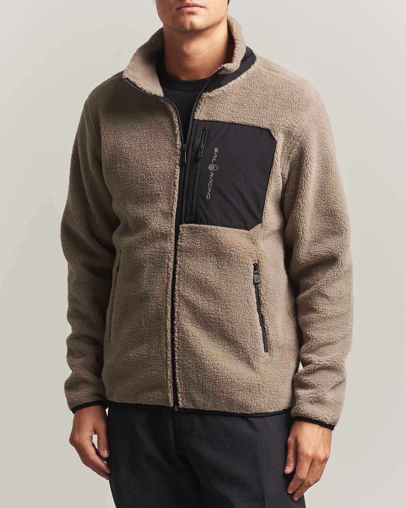 Heren | Truien | Sail Racing | Bowman Pile Full Zip Sand
