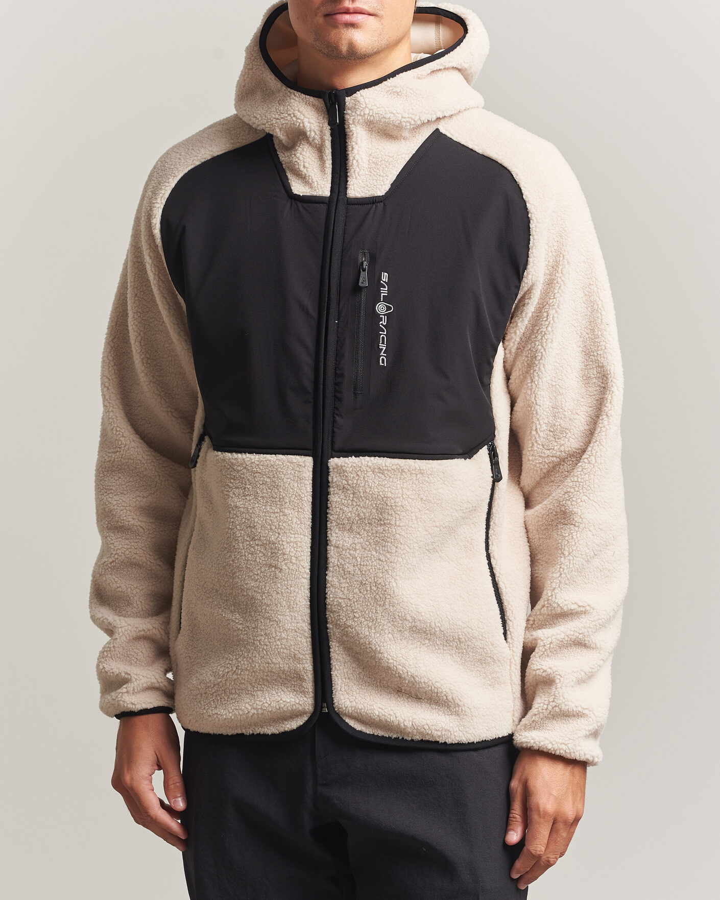 Heren | Truien | Sail Racing | Patrol Pile Full Zip Hoodie Ivory