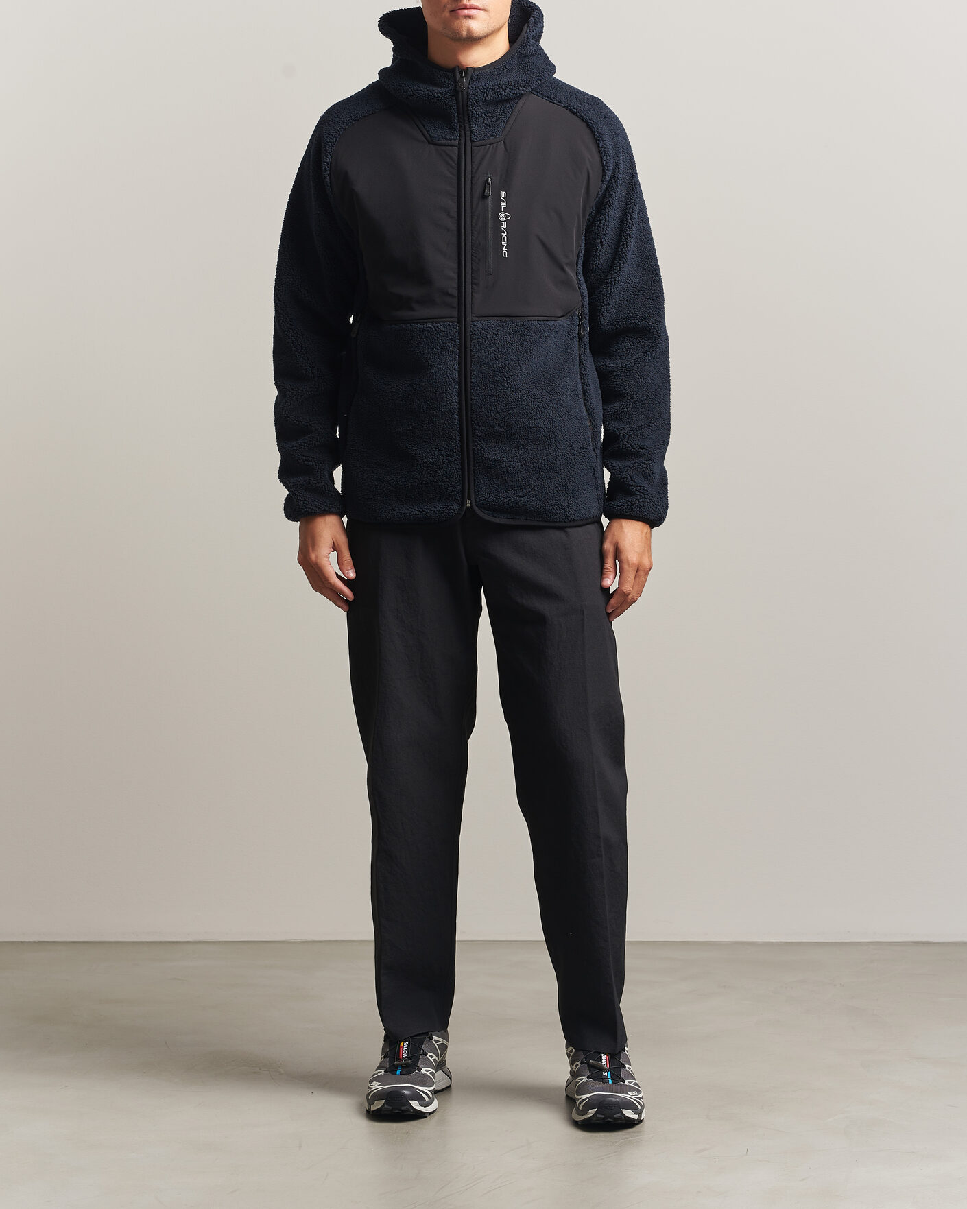 Heren | Truien | Sail Racing | Patrol Pile Full Zip Hoodie Dark Navy