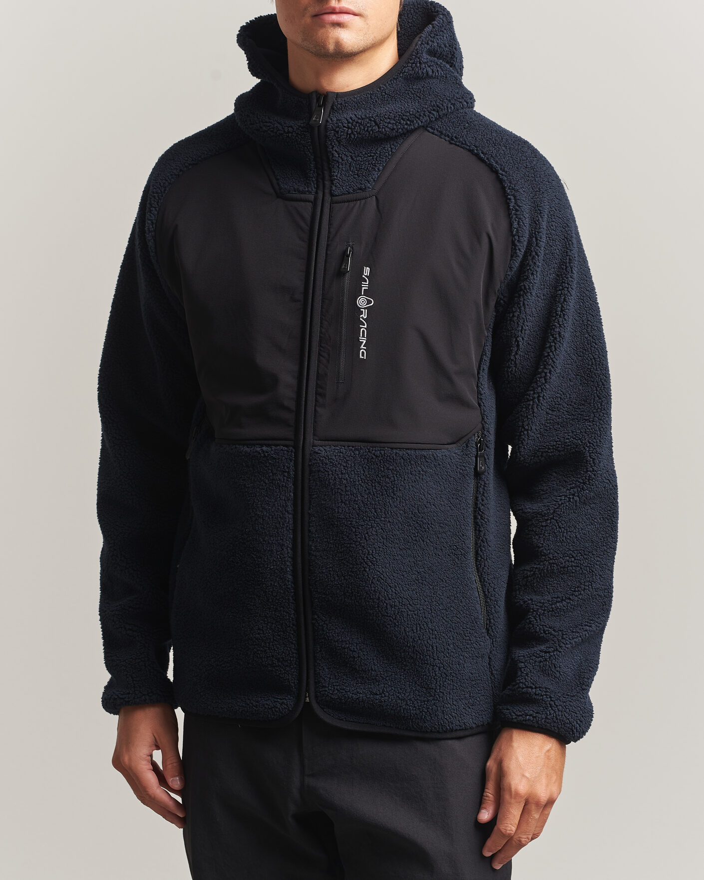 Heren | Truien | Sail Racing | Patrol Pile Full Zip Hoodie Dark Navy